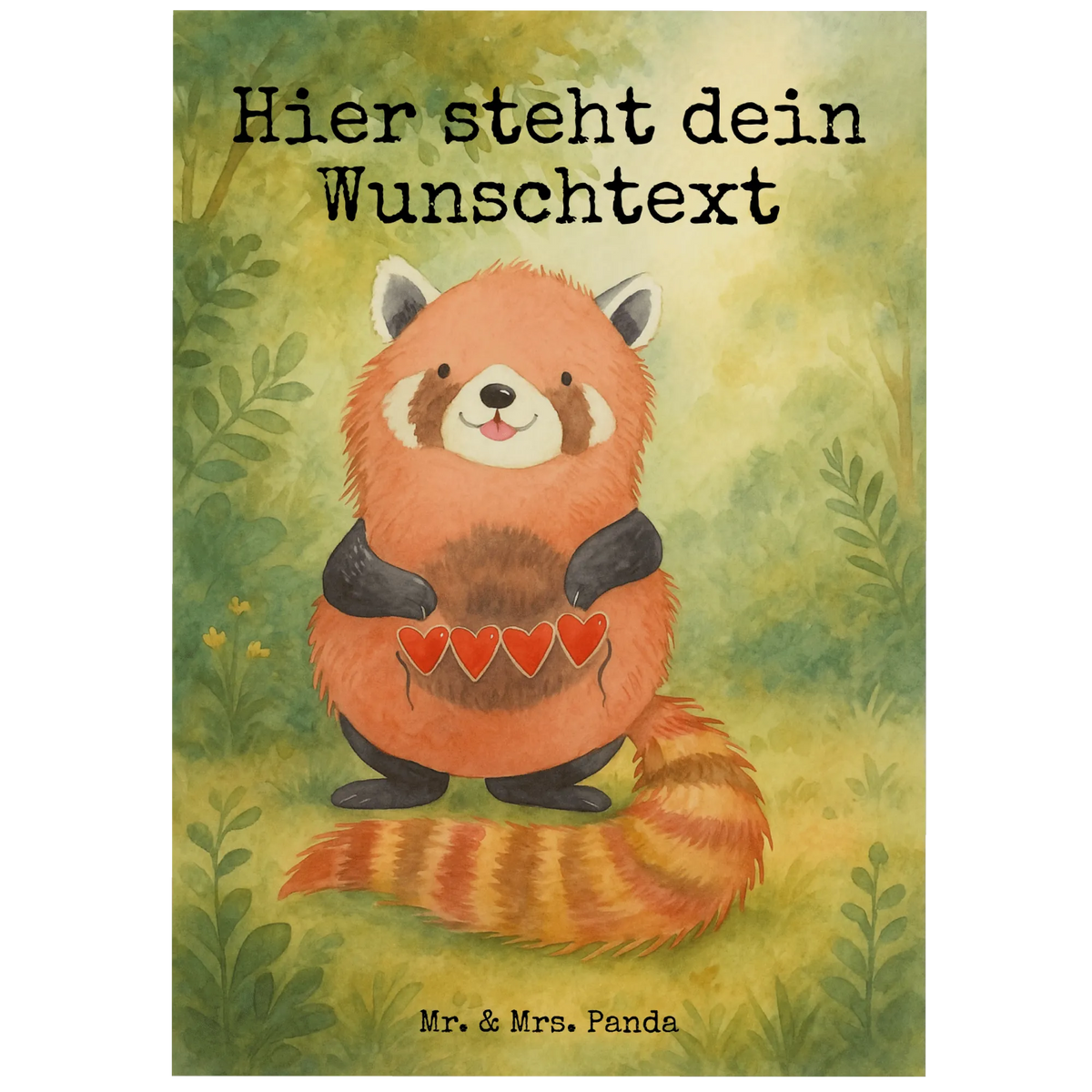 Personalisierte Postkarte Roter Panda Design Personalisierte Grußkarte, Ansichtskarte mit Wunschtext, Postkarte mit Wunschtext, Postkarte Personalisierbar, Ansichtskarte mit Namen, Personalisierte Postkarte mit Wunschtext, Postkarte mit eigenem Text, grußkarte personalisiert, individuelle postkarte, Postkarte mit Namen, Karte mit Wunschtext, Postkarte personalisiert, Personalisierte Karte, personalisierbare postkarte, individuelle grußkarte, Personalisierbare Grußkarte, Personalisierte Postkarte, Personalisierte Grußkarten, Individualisierbare Postkarte, Grußkarte mit eigenem Text, personalisierte postkarten, Karte mit Namen, Postkarten mit Namen, Grußkarte mit Wunschtext, Personalisierte Mr. & Mrs. Panda Postkarte, Grußkarte mit Namen, Personalisierte Postkarte mit Namen, Lustige Sprüche, Tiere, Tiermotive, Gute Laune, Herz, Panda, Lieblingsmensch, Liebling, Liebe, Rot