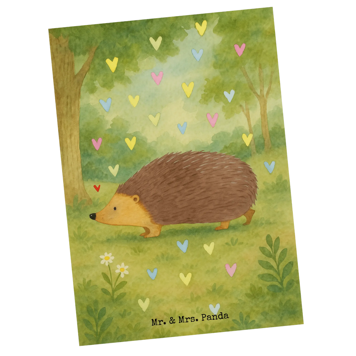Postkarte Igel Herzen Design Ansichtskarte, Fotokarte, Postkarten, kunstkarte, einzelkarte, Ansichtskarten, Grußkarte, Kunstkarten, bildkarte, Motivkarte, Postkarte, Designkarte, spruchkarte, Tiere, Tiermotive, Gute Laune, Lustige Sprüche, Herz, Igel, Leben, Vertrauen, Liebe, Kuss, Herzen