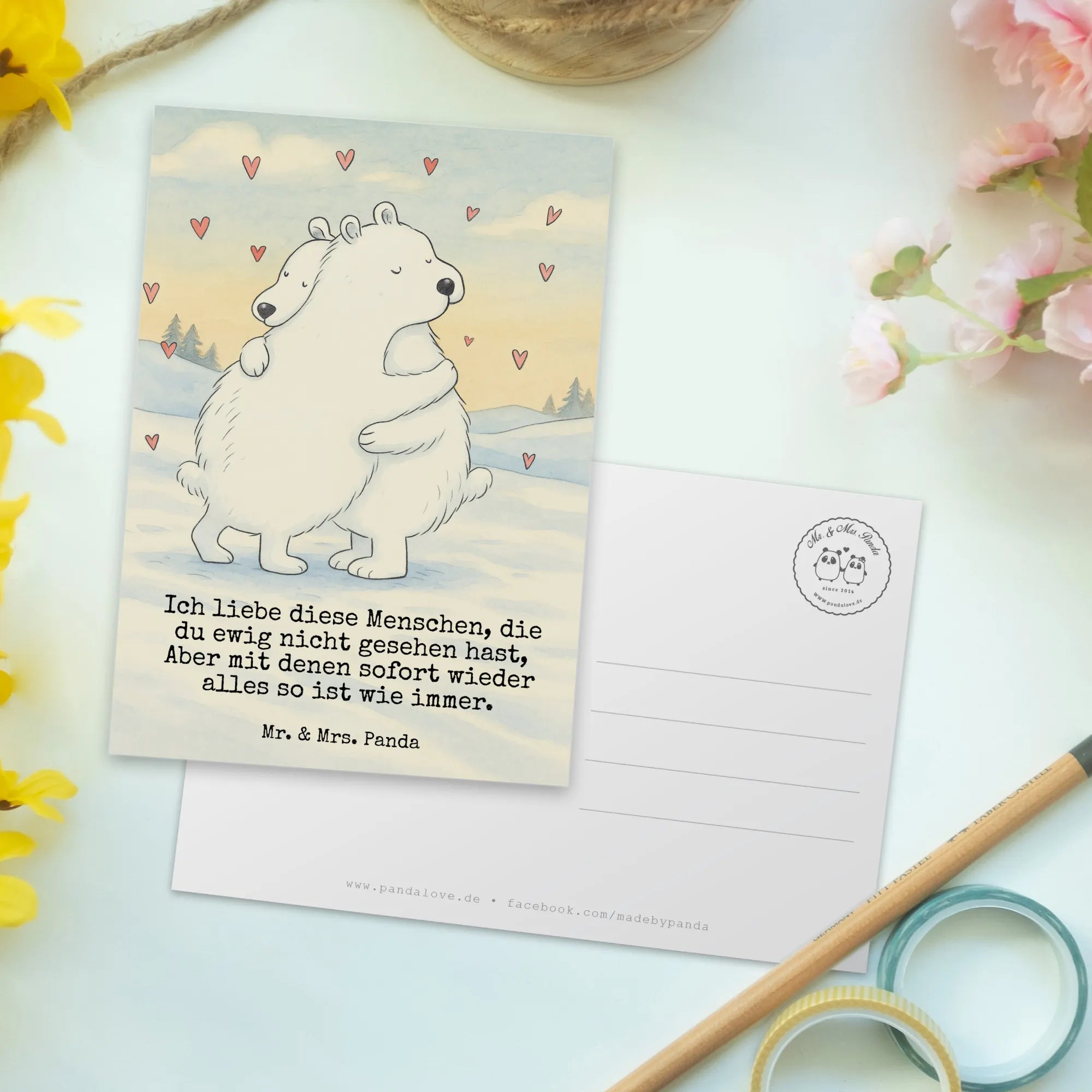 Postkarte Eisbär Umarmen Design Ansichtskarte, Postkarte, Designkarte, Motivkarte, Postkarten, Kunstkarten, einzelkarte, Fotokarte, Ansichtskarten, bildkarte, spruchkarte, kunstkarte, Grußkarte, Tiere, Tiermotive, Gute Laune, Lustige Sprüche