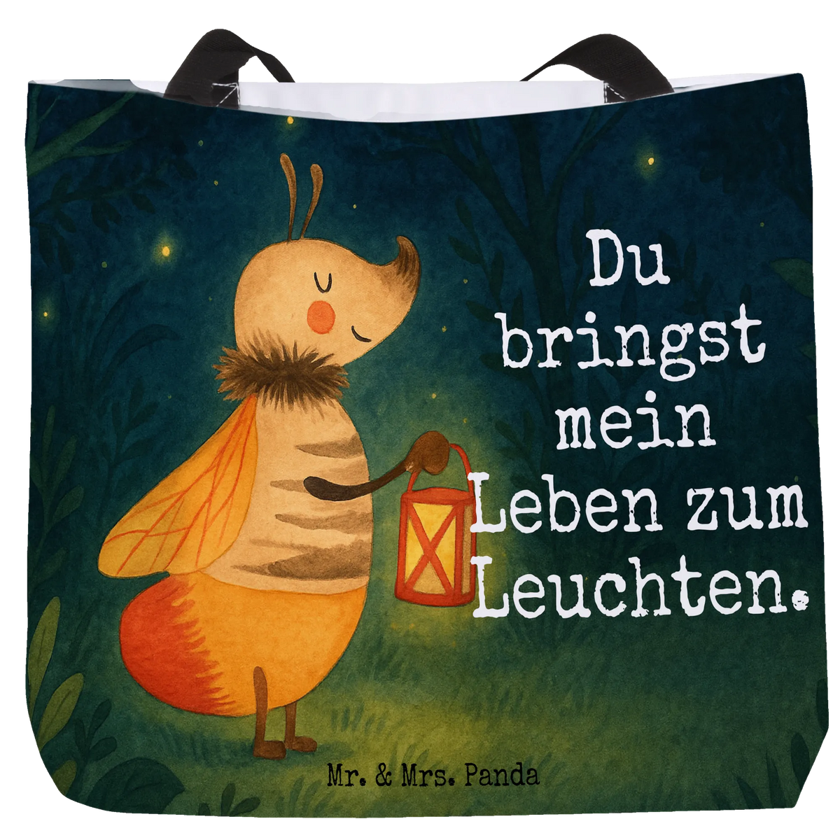 Shopper Glühwürmchen Design Reisetasche, studententasche, Pandatasche, Strandtasche, Tasche, City-Shopper, Tote Bag, Schulbeutel, Beutel, Stofftasche, XXL Tasche, Tragetasche, XL Tasche, Urlaubstasche, Statement-Tasche, Freizeittasche, Stoffbeutel, Büchertasche, Unitasche, Henkeltasche, Einkaufstasche, Laptoptasche, Alltagstasche, Tragebeutel, Schultasche, Shopper Tasche, Lustige Sprüche, Tiere, Tiermotive, Gute Laune, Falter, Glühwurm, Leuchten, Liebesbeweis, Magisch, Lieblingsmensch, Glühwürmchen, Liebesspruch, Verlobung, Jahrestag, Liebe, Heiratsantrag