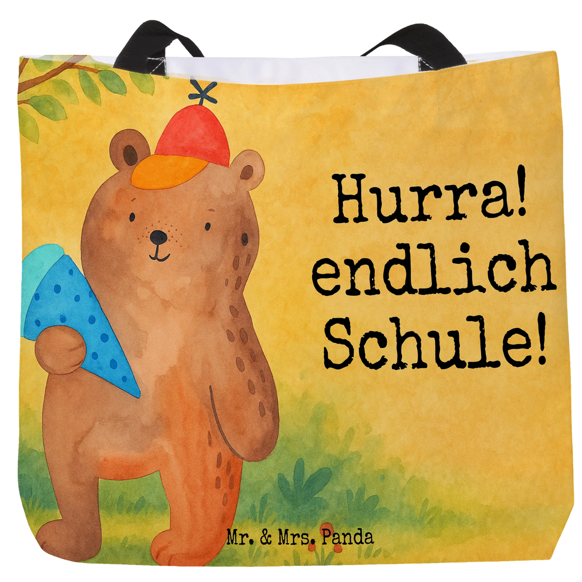 Shopper Bär Schultüte Design Pandatasche, Tragetasche, Schulbeutel, XL Tasche, Urlaubstasche, Reisetasche, Alltagstasche, Tasche, Einkaufstasche, Strandtasche, Beutel, Statement-Tasche, Freizeittasche, Laptoptasche, City-Shopper, Stoffbeutel, Schultasche, Büchertasche, Tote Bag, studententasche, Tragebeutel, Unitasche, Teddy, Bär, Teddybär, Schultüte, Einschulung Geschenk, Schulanfang, Erster Schultag Geschenk, Bär Motiv, Schule Geschenk, Grundschule, Schulbeginn