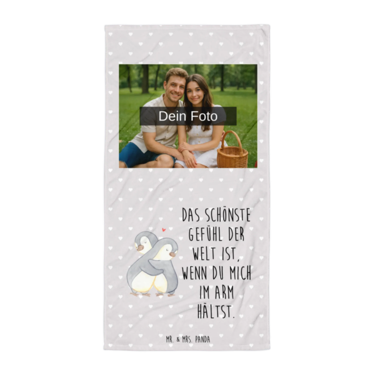 Photo XL Towel penguins Cuddle Loving, Two, Together, Marriage, Proposal of marriage, Love gift, gift for her, gift for him, anniversary gift, Valentine's Day Gift for Women Love Gift Anniversary Wedding Anniversary Party Favor Gift for Girlfriend Gift for Partner Boyfriend Gift Token of Love for Men for Husband