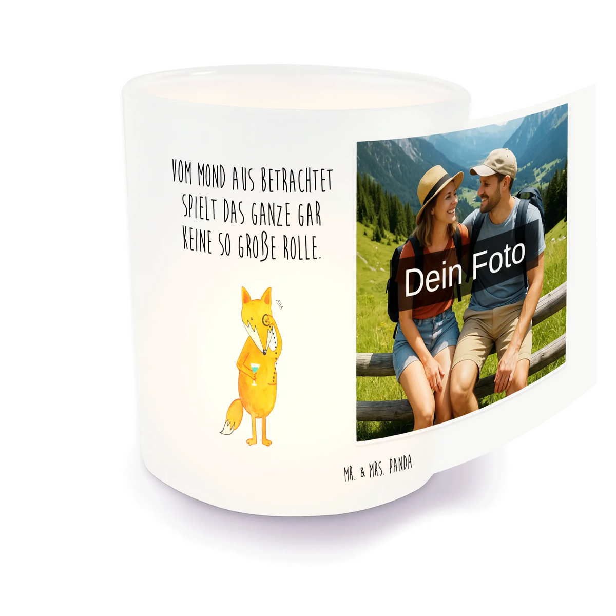 Personalisiertes Foto Windlicht Fuchs Lord Windlichter mit Foto, Foto Teelichthalter, Windlicht Vintage mit Foto, Windlicht mit Foto, Windlicht Dekoration mit Foto, Windlicht Garten mit Foto, Teelicht Glas mit Foto, Teelichthalter Outdoor mit Foto, Teelichthalter mit Foto, Teelichthalter mit Wunschfoto, Windlicht Glas mit Wunschfoto, Fuchs, Tröstende Worte, Problemlösung, Motivation Spruch, Füchse, Spruch Lustig, Liebeskummer Geschenk