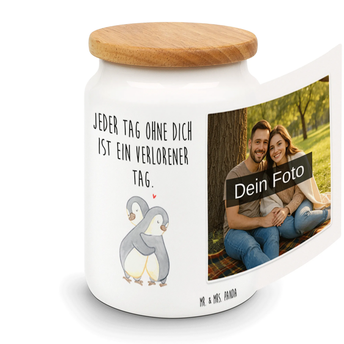 Personalized Photo Storage Canister penguins Cuddle Loving, Two, Together, Marriage, Proposal of marriage, Love gift, gift for her, gift for him, anniversary gift, Valentine's Day Gift for Women Love Gift Anniversary Wedding Anniversary Party Favor Gift for Girlfriend Gift for Partner Boyfriend Gift Token of Love for Men for Husband
