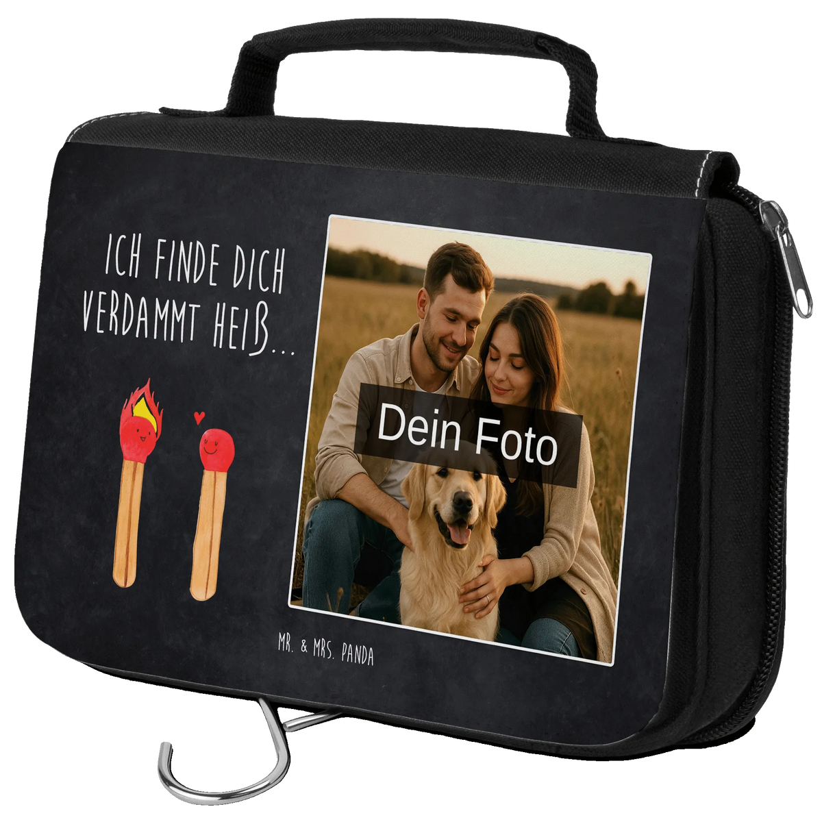 Personalizowana kosmetyczka ze zdjęciem Zapałki prezent miłosny, przyjaciel, zaręczyny, przyjaciółka, dzień ślubu, mąż, prośba o rękę, żona, rocznica, wesele, Miłość