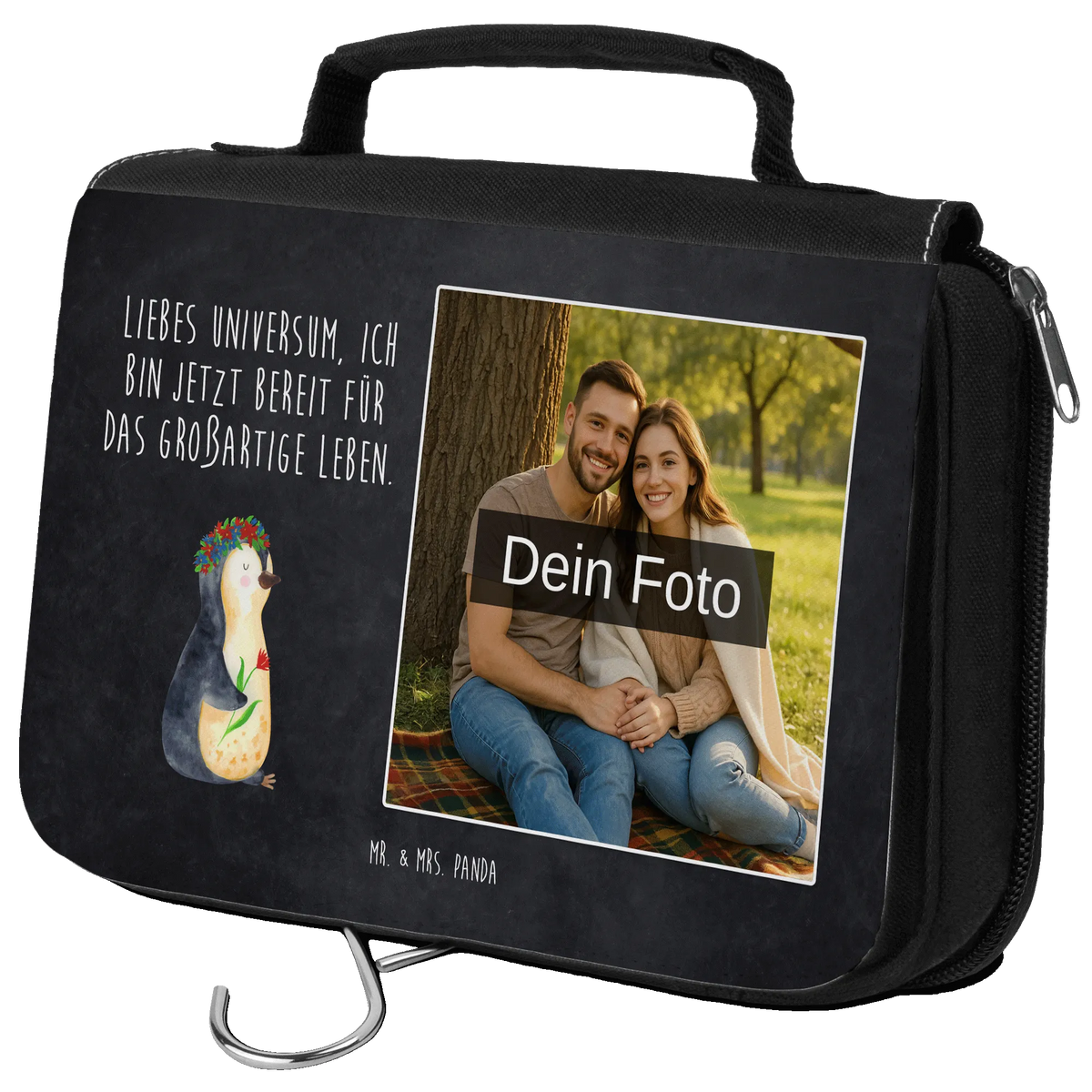 Personalizowana kosmetyczka ze zdjęciem pingwin kwiaty Kulturbeutel Mit Foto, Kulturbeutel Foto, Waschtasche mit Foto, Foto Kulturbeutel, Kulturtasche mit Foto, Fotogeschenk Kulturbeutel, Kosmetikbeutel mit Foto, Waschbeutel Mit Eigenem Foto, Toilettentasche Mit Wunschbild, Schminktasche Mit Foto, Fotogeschenk Kosmetiktasche, Kosmetiktasche Foto, Kulturtasche Foto, Reisebeutel Mit Foto, Necessaire Mit Bild, Kulturtasche Mit Bild, Kosmetiktasche Mit Foto, Waschtasche Foto, Foto Kosmetikbeutel, Kosmetikbeutel Foto, Pinguin, Leben, Liebeskummer, Ziele, Universum, Lebensziele, Pinguine, Motivation, Geschenkidee, Blumenkranz, Wünsche, Lebenslust