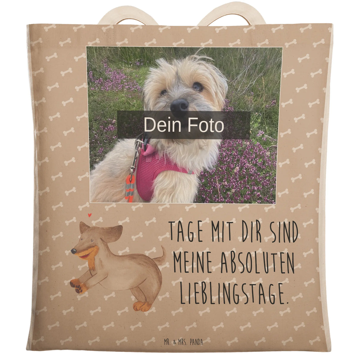 Personalizowana torba na zakupy ze zdjęciem pies Jamnik Pies, rasa psa, właściciel psa, miłośnik zwierząt, motyw psa, zwierzę domowe, powiedzenia
