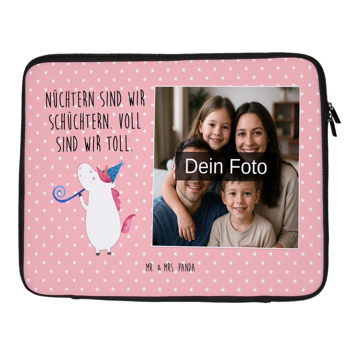 Personalisierte Foto Notebook Tasche Einhorn Party Laptoptasche mit eigenem Foto, Notebooktasche mit eigenem Foto, Laptoptasche Mit Fotodruck, Laptoptasche mit Foto, Laptoptasche mit Bild, Wasserfeste Notebooktasche Mit Wunschfoto, Foto Laptop Tasche, Einhörner, Unicorn, Einhorn Deko, Einhorn, Disco, Fest, Geburtstag, Feier, Club, Glitzer, Party, Konfetti, Alkohol
