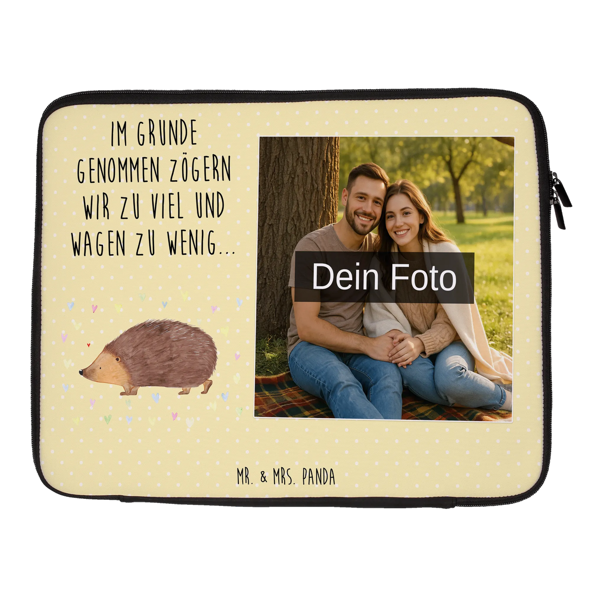 Personalisierte Foto Notebook Tasche Igel Herzen Notebooktasche mit eigenem Foto, Wasserfeste Notebooktasche Mit Wunschfoto, Laptoptasche mit eigenem Foto, Foto Laptop Tasche, Laptoptasche mit Foto, Laptoptasche Mit Fotodruck, Laptoptasche mit Bild, Lustige Sprüche, Tiere, Tiermotive, Gute Laune, Herzen, Herz, Liebe, Vertrauen, Igel, Leben, Kuss