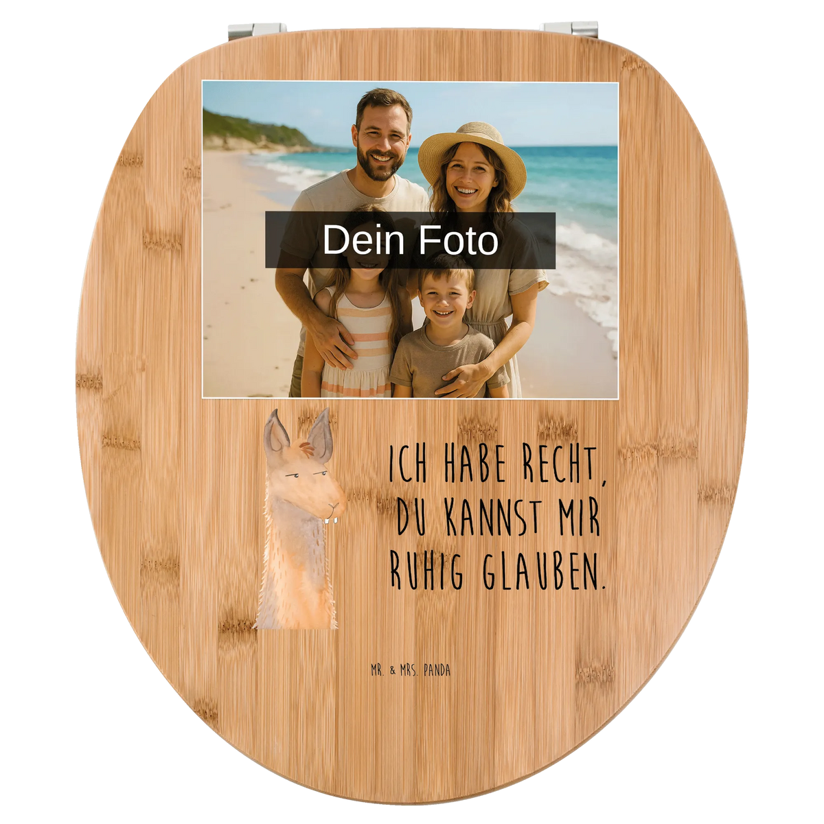 Personalisierter Foto WC Sitz Motiv Lamakopf Genervt Design Personalisierter Klodeckel, Personalisierte Klobrille, Personalisierter WC-Sitz, Toilettendeckel mit Namen, Personalisierter Toilettendeckel mit Foto, WC Sitz mit Namen, Lama, Alpaka, Genervt sein, Freundin, Chefin, Büroalltag, Lamas, Recht haben, Azubi, Chef, Partnerin, Büro, Beste Freundin