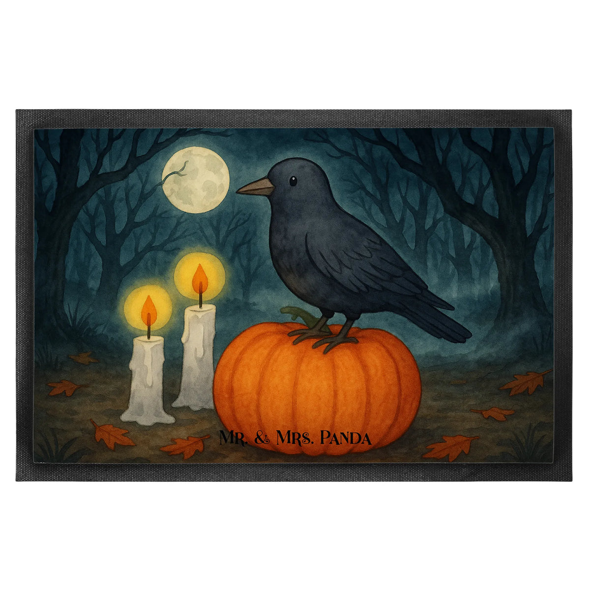 Fußmatte Krähe Halloween Design Gummimatte, Fußabstreifer, Fussmatte, Eingangsmatte, Eingangsteppich, abstreifer, Bodenvorleger, Gummi-Fußmatte, bodenmatte, Schmutzfangmatte, Vorleger, Haustürmatte, teppichmatte, fußmatte, Outdoor-Matte, Schmutzfangteppich, Schmutzmatte, Schuhabstreifer, Schmutzfänger, flurmatte, hausmatte, matte haustür, Sauberlaufmatte, Fußabtreter, Abtretmatte, außenmatte, Türvorleger, Abtreter, Türmatte, Geschenke, Schenken, Deko, Dekoration, Halloween, Martinssingen