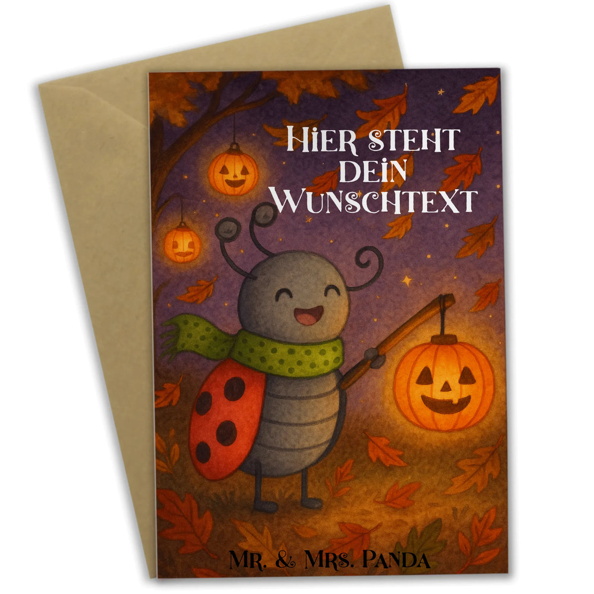 Personalisierte Grußkarte Smörle Laterne Design grußkarte personalisiert, Grußkarte personalisierbar, Personalisierte Klappkarte, Personalisierte Grußkarte, Grußkarten Personalisiert, individuelle grußkarte, Personalisierte Karte, Dekoration, Geschenke, Schenken, Deko, Halloween, Martinssingen, Marienkäfer, Laterne, Herbst