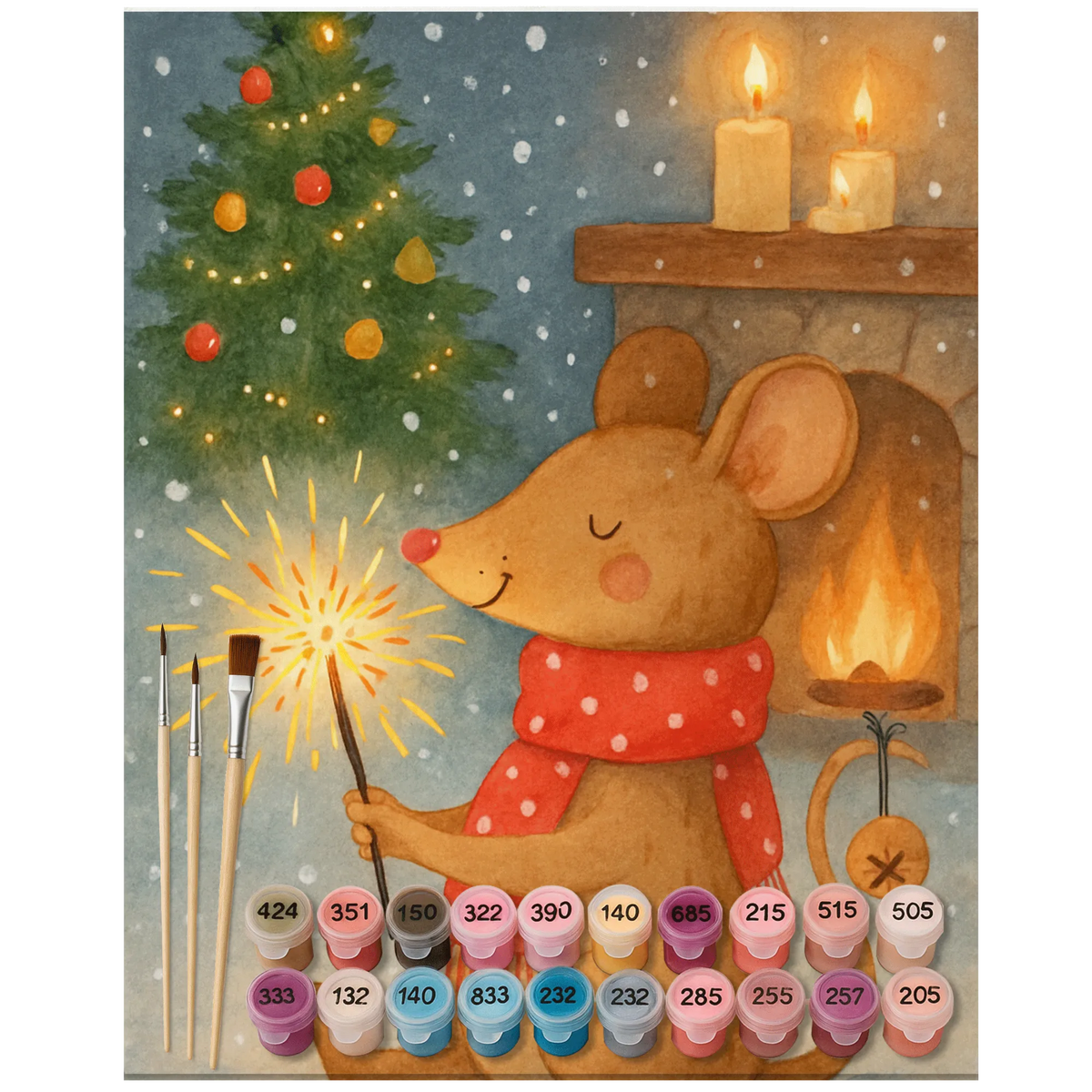 Paint by Numbers Mouse Christmas Design malen mit zahlen, acrylmalerei set, Malen nach Zahlen, malerei nach zahlen, diy set, DIY Malen nach Zahlen, kreativ set, leinwand malerei, Malen nach Zahlen Bild, malen nach zahlen set, malset, Malen nach Zahlen Leinwand, leinwand malset, acryl malset, Zahlenbild, Acryl Malen nach Zahlen, Wintermotiv, Winter, Heiligabend, Weihnachten, Advent, Nikolaus, Weihnachtsdeko, Maus, Frohe Weihnachten, Weihnachtsgruß, Weihnachtsmotiv, Mäuschen, Weihnachtswunder