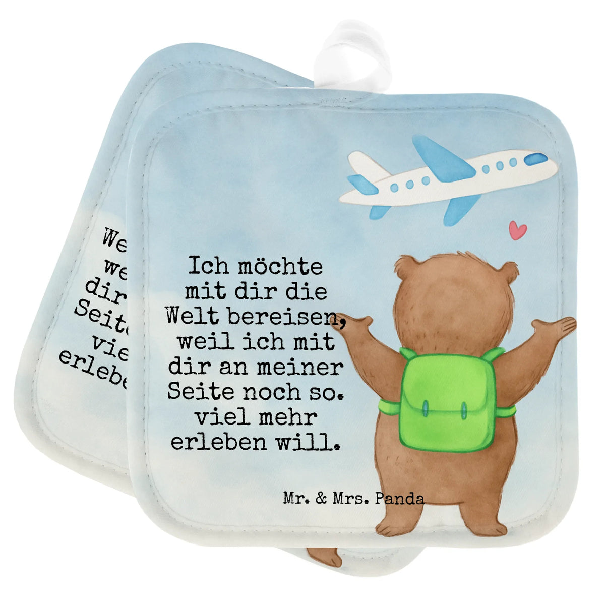 2er Set Topflappen  Bär Flugzeug Design Topfuntersetzer, topfhalter, Topflappen 2er Set, Doppel Topflappen, Topflappen im Doppelpack, Topflappenset, Zwei Topflappen, Topflappen Set, Ofenlappen, 2er Set Topflappen, Topflappen, Kochlappen, Verlobung, Freund, Heiraten, Partner, Heiratsantrag, Liebesgeschenk, Hocheitstag, Ehemann, Freundin, Ehefrau, Jahrestag, Liebe, Geschenk für Frauen, Mitbringsel, Hochzeitstag, für Männer, Liebesbeweis, Geschenk für Freundin, für Ehemann, Geschenk für Partner, Valentinstag