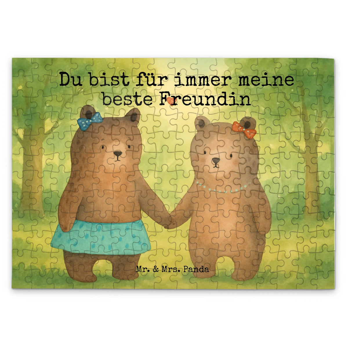 Puzzle Bär Freundin Design Legespiel, Puzzle, 300 Teile Puzzle, 1000 Teile Puzzle, 500 Teile Puzzle, 1500 Teile Puzzle, Geduldspiel, 2000 Teile Puzzle, Puzzlespiel, Bär, Teddy, Teddybär, Bär Freundin Beste Freund Liebe Liebesbeweis Verliebt Kumpel Kumpeliene