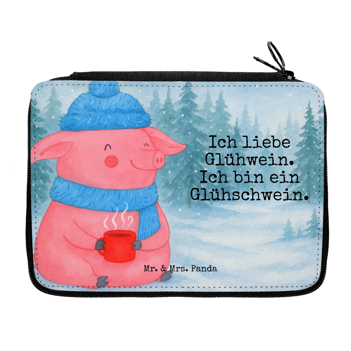 Federmappe Schwein Glühwein Design Schuletui, Stiftebeutel, Zeichenetui, Stifte Etui, schulmäppchen set, Schüleretui, Buntstiftetui, Malmappe, Stifteetui, Federmappe Set, Federmäppchen, Federpenal, Buntstiftmäppchen, Stiftetasche, Etui, reiseetui, Federmappe, Stiftemappe, Federtasche, Schreibetui, Schulmäppchen, Schreibmappe, Schlamper, Etui für Stifte, Bleistift Etui, Kinder Federmappe, Bleistiftetui, Mäppchen, Schlampermäppchen, Farbstiftetui, Weihnachten, Winter, Weihnachtsdeko, Nikolaus, Advent, Heiligabend, Wintermotiv, Punsch, Weihnachtsmarkt, Glühschwein, Glühwein