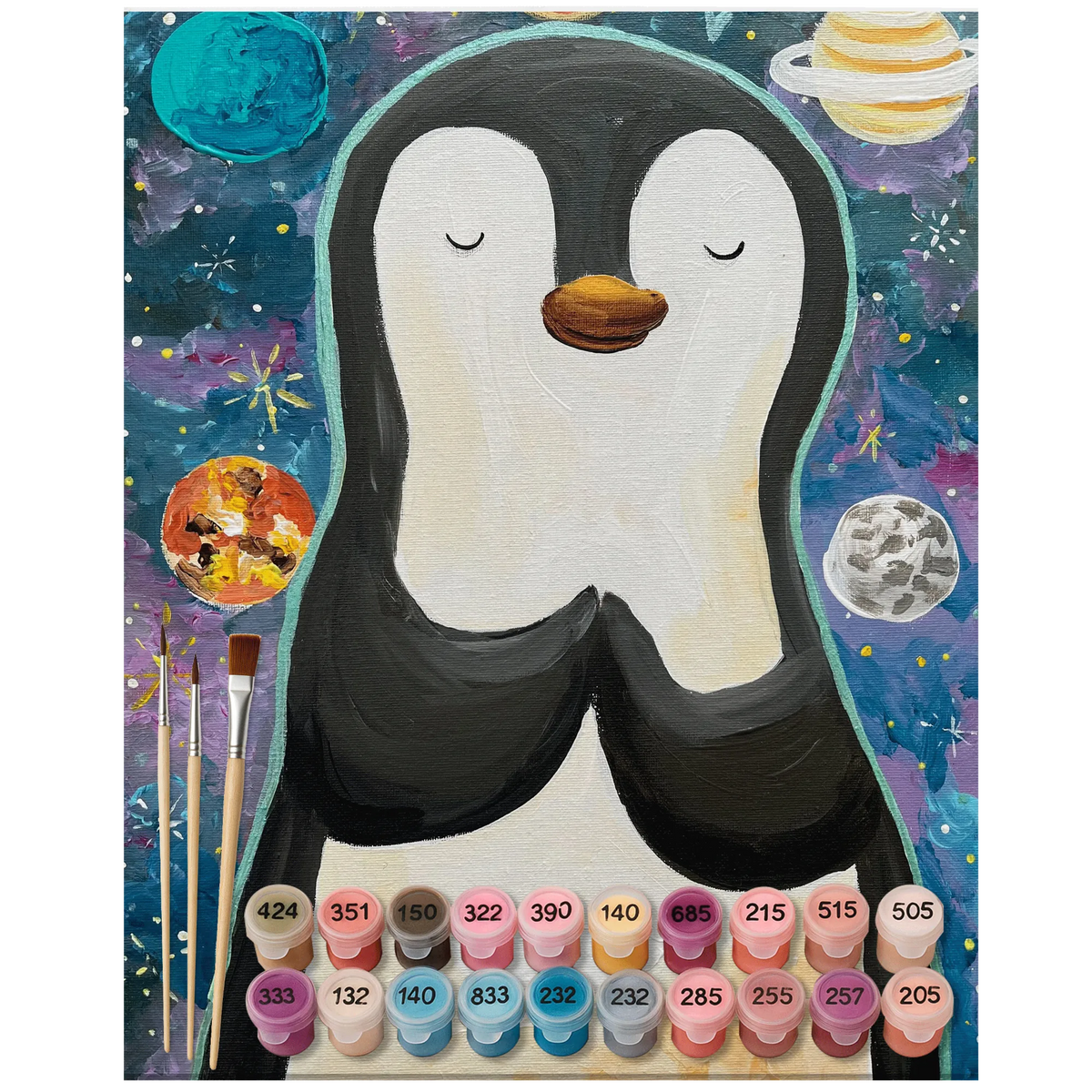 Malen nach Zahlen Pinguin Universum Design diy set, Malen nach Zahlen Bild, Malen nach Zahlen Leinwand, leinwand malerei, Acryl Malen nach Zahlen, acryl malset, kreativ set, Zahlenbild, DIY Malen nach Zahlen, malen mit zahlen, malerei nach zahlen, acrylmalerei set, malen nach zahlen set, malset, leinwand malset, Malen nach Zahlen, Pinguin