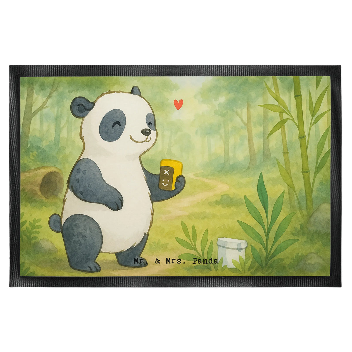 Fußmatte Panda Geocaching Design Fussmatte, Abtreter, Schmutzmatte, Gummimatte, Türmatte, Eingangsmatte, hausmatte, abstreifer, Schmutzfangteppich, Türvorleger, Schmutzfänger, Schuhabstreifer, Abtretmatte, Bodenvorleger, flurmatte, Gummi-Fußmatte, Sauberlaufmatte, Eingangsteppich, teppichmatte, fußmatte, Schmutzfangmatte, Outdoor-Matte, Haustürmatte, Vorleger, bodenmatte, matte haustür, Fußabstreifer, außenmatte, Fußabtreter, Geschenk, Schenken, Sport, Sportart, Hobby, Danke, Dankeschön, Auszeichnung, Gewinn, Sportler, Geocaching, Opencaching, Schatzsuchen, GPS Schnitzeljagd
