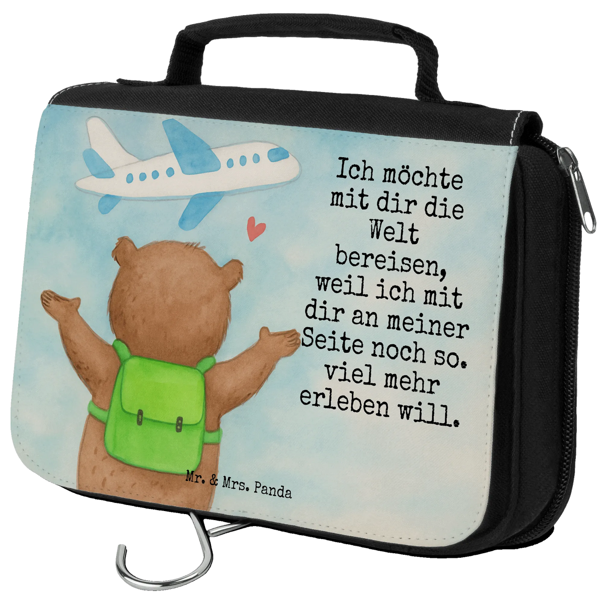 Kulturbeutel Bär Flugzeug Design Waschbeutel, badtasche, beauty case, Kulturtasche, Kosmetikbeutel, Waschtasche, kosmetiktäschchen, Necessaire, Schminkbeutel, Kulturbeutel, Reise-Kulturtasche, Schminktasche, hygienebeutel, duschbeutel, Make-Up Tasche, Kosmetiktasche, Reisebeutel, Toilettentasche, beautycase, hygienetasche, kulturtäschchen, Verlobung, Freund, Heiraten, Partner, Heiratsantrag, Liebesgeschenk, Hocheitstag, Ehemann, Freundin, Ehefrau, Jahrestag, Liebe, Geschenk für Freundin, für Männer, Geschenk für Partner, Liebesbeweis, Geschenk für Frauen, Valentinstag, Hochzeitstag, Mitbringsel, für Ehemann