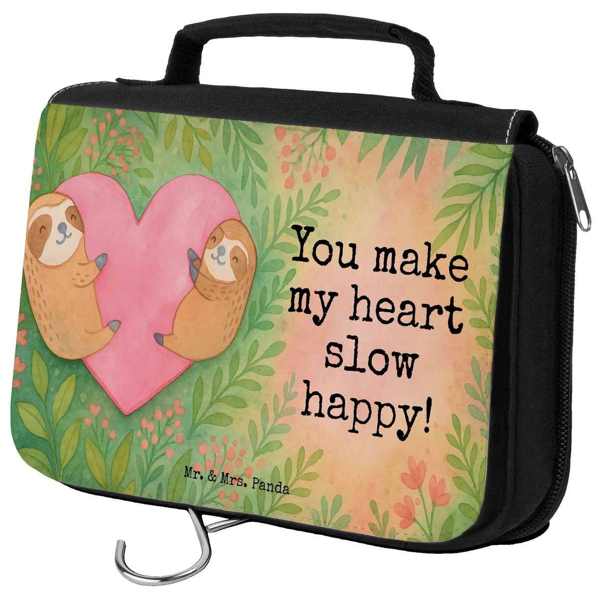 Kulturbeutel Faultiere Herz Design Kosmetiktasche, Kosmetikbeutel, Necessaire, kosmetiktäschchen, beauty case, hygienebeutel, Kulturtasche, Waschbeutel, Schminktasche, Make-Up Tasche, Reise-Kulturtasche, Schminkbeutel, kulturtäschchen, badtasche, Toilettentasche, Reisebeutel, duschbeutel, beautycase, hygienetasche, Waschtasche, Kulturbeutel, Freundin, Freund, Liebe, Liebesgeschenk, Jahrestag, Verlobung, Partner, Ehemann, Ehefrau, Heiraten, Heiratsantrag, Hocheitstag, für Ehemann, Valentinstag, Mitbringsel, für Männer, Geschenk für Partner, Liebesbeweis, Geschenk für Freundin, Geschenk für Frauen, Hochzeitstag