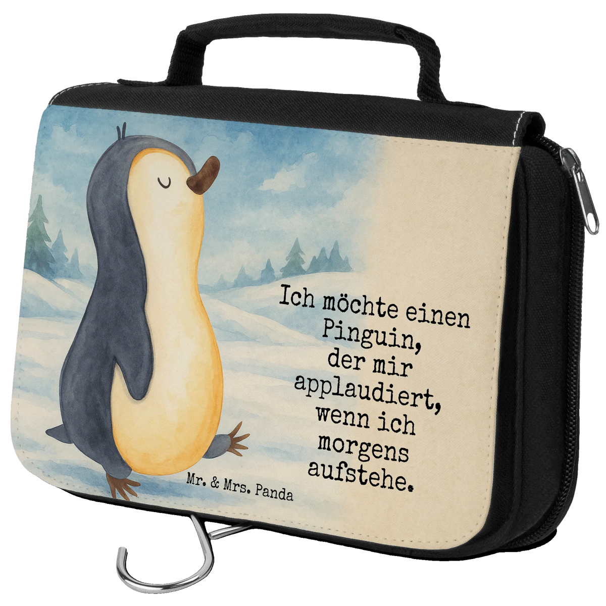 Kulturbeutel Pinguin marschieren Design Kulturtasche, Schminkbeutel, Waschtasche, hygienebeutel, Waschbeutel, Necessaire, kosmetiktäschchen, Kosmetiktasche, duschbeutel, Reisebeutel, Kulturbeutel, beautycase, Make-Up Tasche, Reise-Kulturtasche, Schminktasche, hygienetasche, Toilettentasche, badtasche, kulturtäschchen, Kosmetikbeutel, beauty case, Pinguin, Familie, Bruder, Langschläfer, Pinguine, Schwester, Frühaufsteher