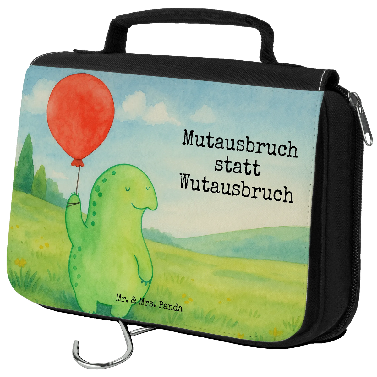 Wash bag tortoise balloon Design gift, gift ideas, cute, illustrated, tortoise, reptile, ancient creature, sweet, birthday gift, turtle gift items, funny turtle gifts, pet turtles, best friend, sister or daughter, turtle lover, courageous outburst, motivational slogan, turtles