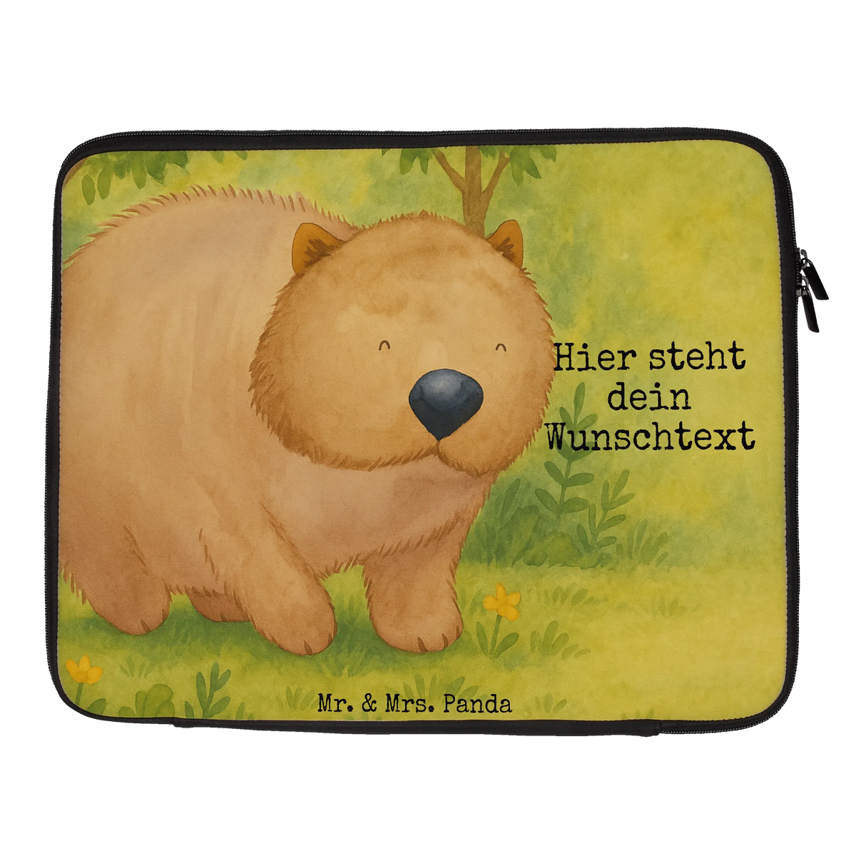 Personalized Notebook Bag Wombat Design card, gift ideas, gifts, small animals, cute, cute animal motives, hand drawn, funny sayings, good mood, special gifts, animal lover, life is beautiful, Australia, saying