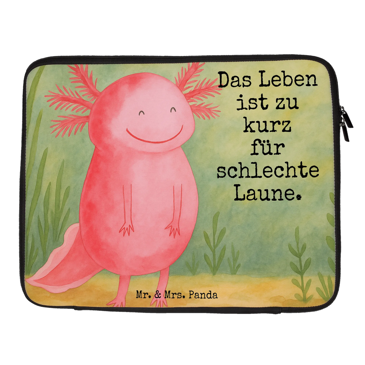 Notebook Tasche Axolotl Glücklich Design Laptop-Hülle, Notebooktasche, Laptoptasche, Notebook Case, Schutzhülle Notebook, Laptophülle, Schutzhülle Laptop, Notebook Tasche, Notebookhülle, Notebook-Case, Laptop Case, Hülle Laptop, Laptop Sleeve, Notebook-Sleeve, Laptop-Sleeve, Notebook Sleeve, Tasche Laptop, Laptop Hülle, Laptop-Case, Laptop Tasche, Computertasche, Notebook Hülle, Axolotl, Molch, Axolot, Schwanzlurch, Lurch, Gute Laune, Lurche, Motivation