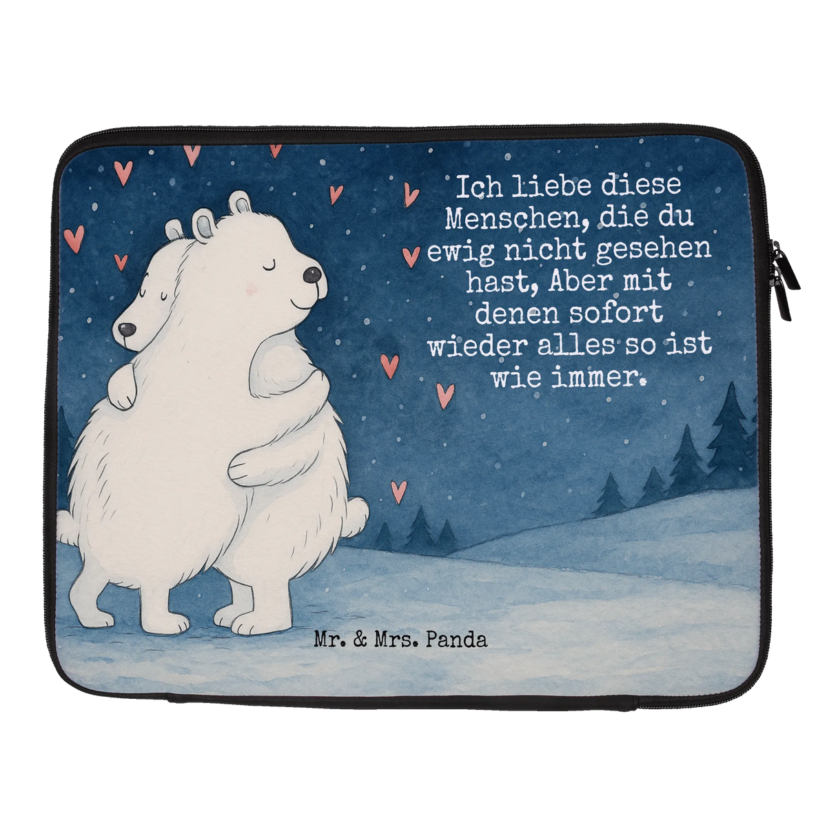 Notebook Tasche Eisbär Umarmen Design Notebooktasche, Notebook Hülle, Notebook Case, Laptop-Case, Laptop-Hülle, Laptop-Sleeve, Laptop Tasche, Laptophülle, Notebook Tasche, Schutzhülle Notebook, Notebook-Sleeve, Notebook Sleeve, Laptop Hülle, Laptoptasche, Laptop Sleeve, Notebookhülle, Hülle Laptop, Computertasche, Schutzhülle Laptop, Notebook-Case, Laptop Case, Tasche Laptop, Tiere, Tiermotive, Lustige Sprüche, Gute Laune