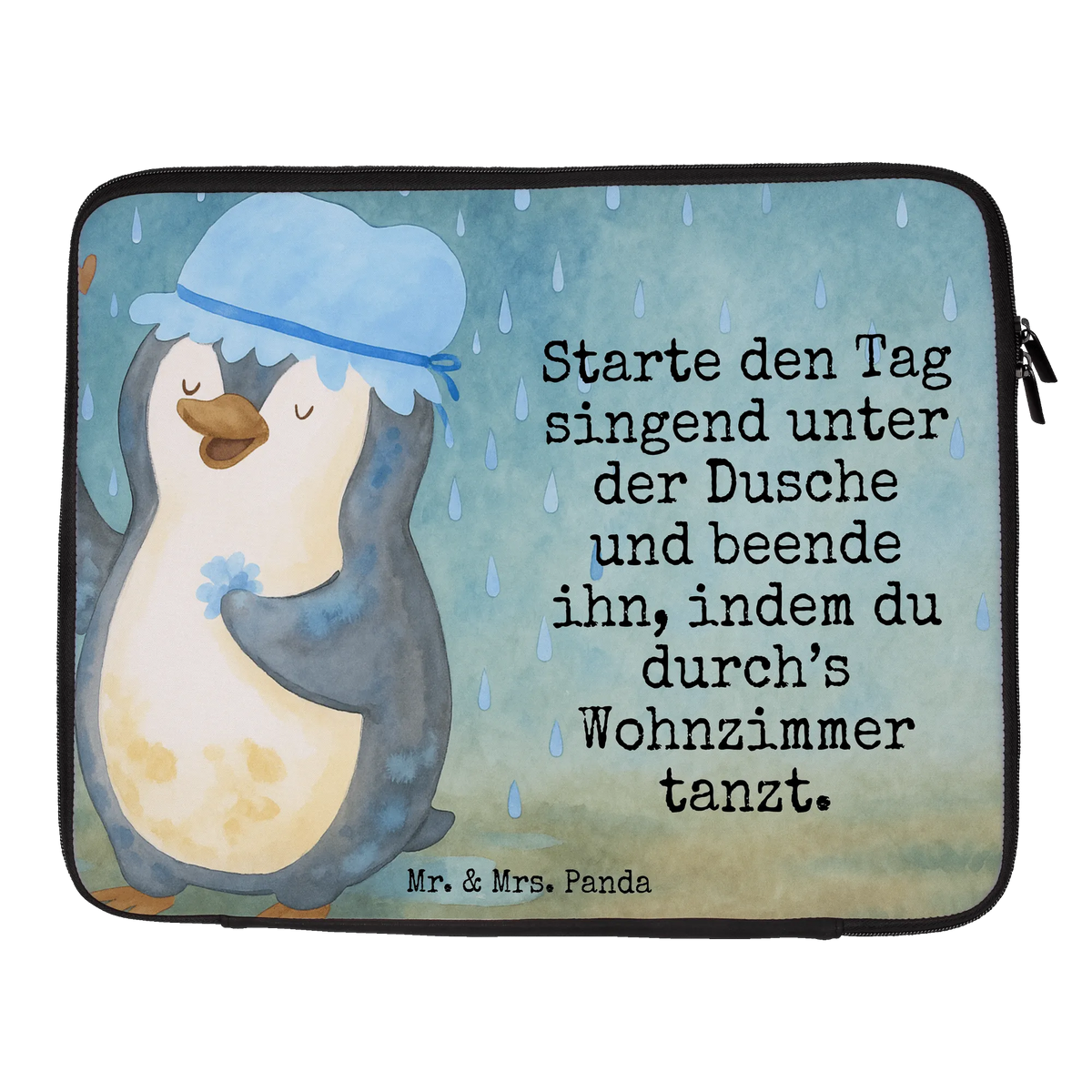 Notebook Tasche Pinguin Duschen Design Laptoptasche, Laptop-Hülle, Laptop Case, Notebook Case, Schutzhülle Notebook, Tasche Laptop, Laptop Hülle, Notebooktasche, Schutzhülle Laptop, Computertasche, Notebook Sleeve, Notebook Hülle, Laptop-Case, Notebookhülle, Notebook Tasche, Notebook-Sleeve, Laptop Sleeve, Laptophülle, Notebook-Case, Laptop-Sleeve, Hülle Laptop, Laptop Tasche, Pinguin, glücklich sein, Lebensmotto, Neustart, Dusche, Duschen, Pinguine, Neuanfang, Motivation