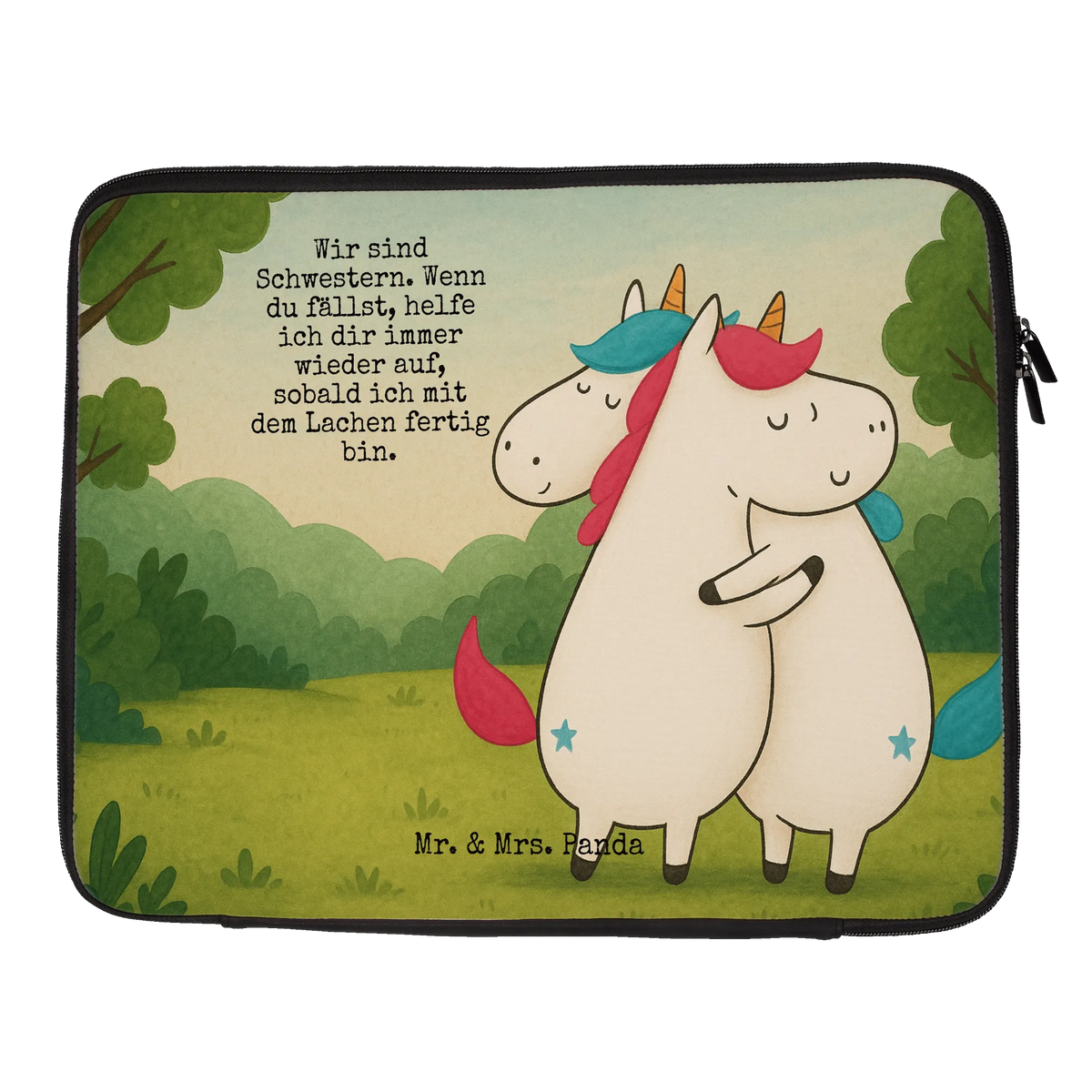 Notebook Tasche Einhörner Umarmen Design Laptop-Hülle, Schutzhülle Laptop, Laptop Tasche, Laptop Sleeve, Notebook Sleeve, Notebook Tasche, Laptop-Case, Schutzhülle Notebook, Notebook Hülle, Notebook Case, Notebookhülle, Laptophülle, Laptop-Sleeve, Notebook-Sleeve, Laptoptasche, Tasche Laptop, Notebooktasche, Laptop Hülle, Notebook-Case, Hülle Laptop, Laptop Case, Computertasche, Unicorn, Einhorn Deko, Einhörner, Einhorn, Geschwister, Liebe, Schwestern, Schwester, Sister, BFF, Freundinnen, Familie, Freundin