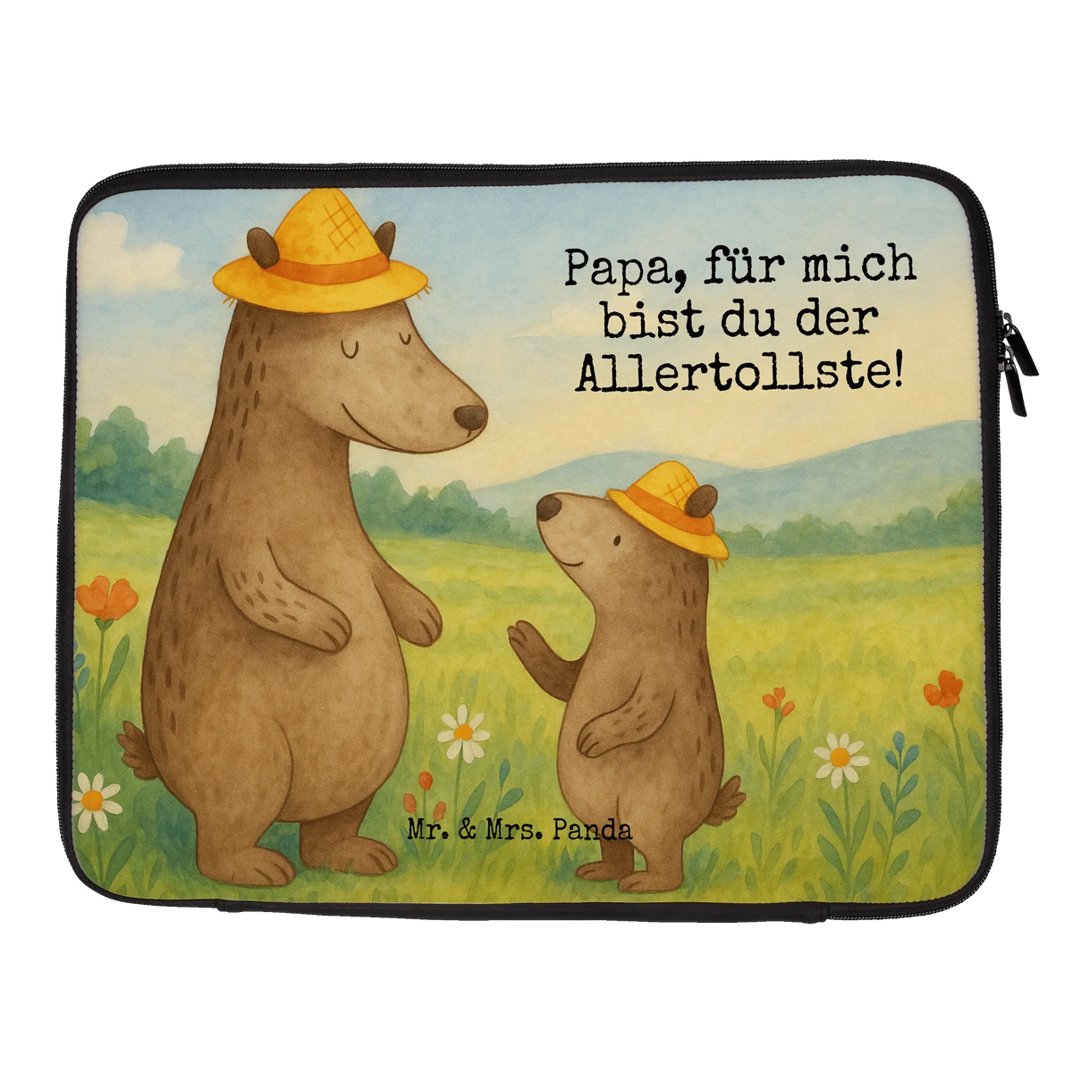 Laptop Bag Bears with hats Design Mother's Day, Father's Day, children, sons, favourite person, son, role model, father, child, father-son, father's day