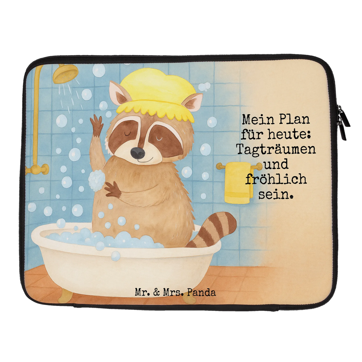 Notebook Tasche Waschbär Design Schutzhülle Notebook, Hülle Laptop, Laptophülle, Notebook-Sleeve, Laptoptasche, Laptop Tasche, Notebook Case, Tasche Laptop, Notebook Sleeve, Laptop-Case, Notebookhülle, Laptop Case, Laptop Sleeve, Schutzhülle Laptop, Computertasche, Notebook Hülle, Laptop-Hülle, Notebooktasche, Notebook Tasche, Notebook-Case, Laptop-Sleeve, Laptop Hülle, Lustige Sprüche, Gute Laune, Tiermotive, Tiere, Waschbär, Tagträumen, Plan, Waschen, Seifenblasen, Fröhlich