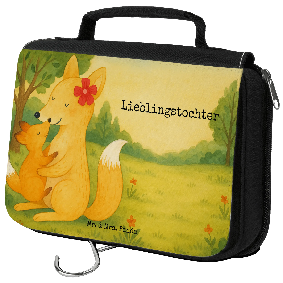 Kulturbeutel Fuchs Mama Design hygienetasche, Kulturbeutel, beauty case, kosmetiktäschchen, badtasche, hygienebeutel, Reise-Kulturtasche, beautycase, Schminktasche, duschbeutel, Waschbeutel, Waschtasche, Toilettentasche, Reisebeutel, Kulturtasche, Kosmetiktasche, Necessaire, kulturtäschchen, Schminkbeutel, Make-Up Tasche, Kosmetikbeutel, Muttertag, Vatertag, Mama, Papa, Oma, Opa, Familie, Schwester, Bruder, Tochter, Lieblingstochter, Geschenk, Mutter, Beste Tochter