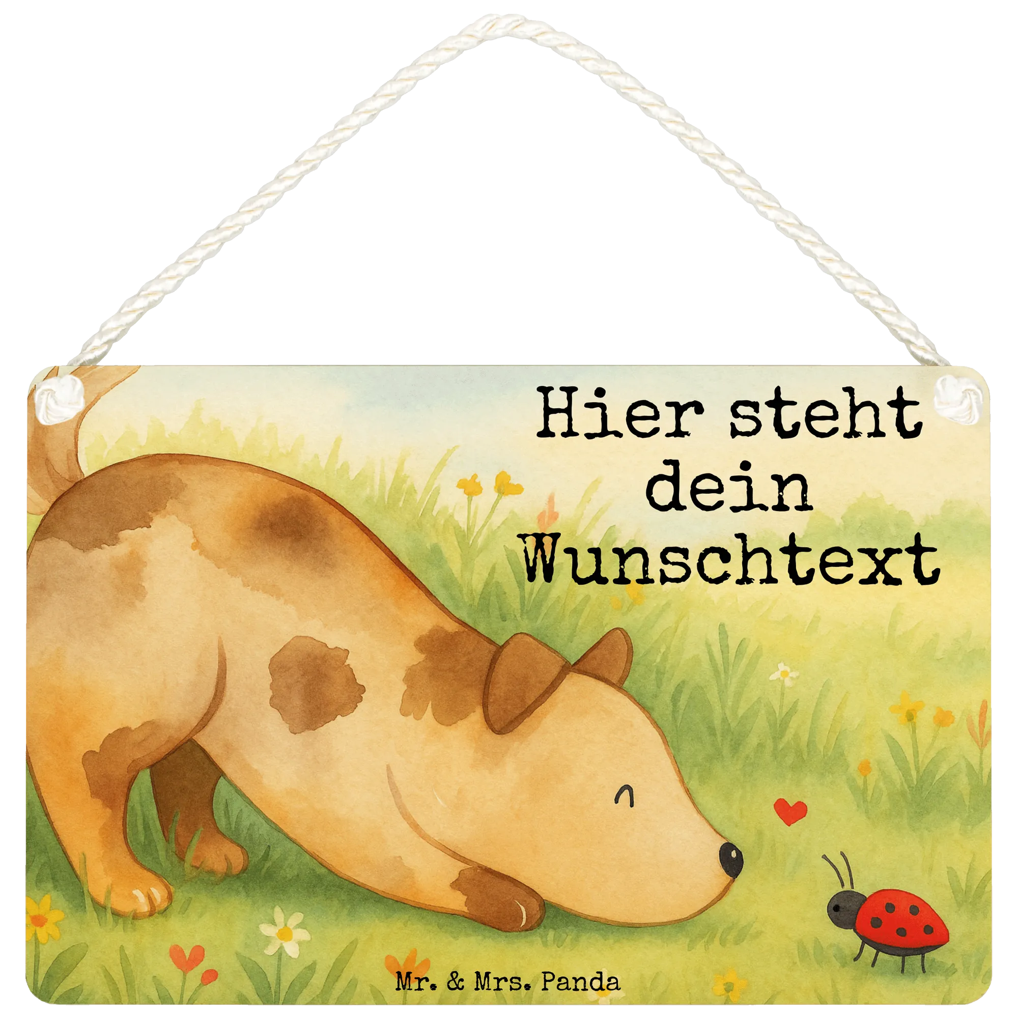 Personalisiertes Deko Schild Hund Marienkäfer Design Türschilder mit Namen, Namensschilder personalisiert, Türschilder personalisiert, Schild personalisiert, Personalisiertes Deko Schild, Personalisiertes Schild, Dekoschild Personalisiert, Personalisiertes Holzschild, Sprüche, Hundemotiv, Hund, Hundebesitzer, Hunderasse, Tierliebhaber, Haustier, Mischling, Hunde, Hundespruch, Mischlinghund, Marienkäfer