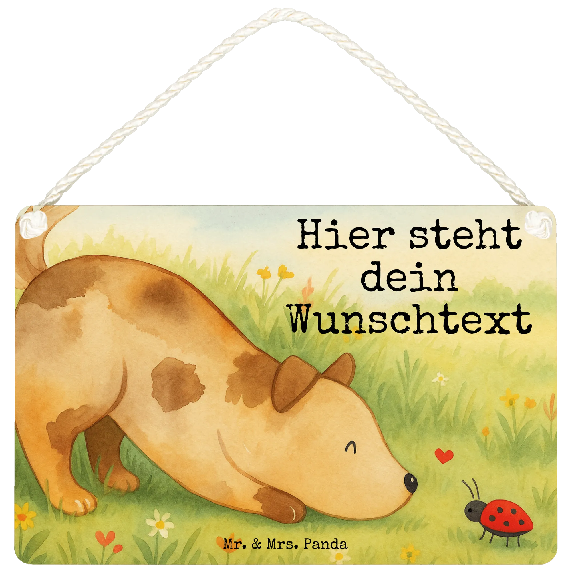 Personalisiertes Deko Schild Hund Marienkäfer Design Türschilder mit Namen, Namensschilder personalisiert, Türschilder personalisiert, Schild personalisiert, Personalisiertes Deko Schild, Personalisiertes Schild, Dekoschild Personalisiert, Personalisiertes Holzschild, Sprüche, Hundemotiv, Hund, Hundebesitzer, Hunderasse, Tierliebhaber, Haustier, Mischling, Hunde, Hundespruch, Mischlinghund, Marienkäfer
