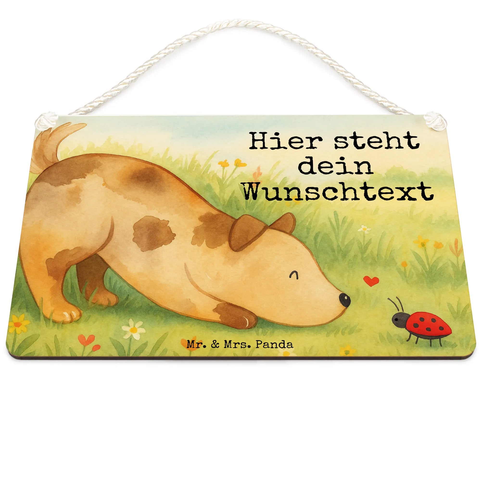 Personalisiertes Deko Schild Hund Marienkäfer Design Türschilder mit Namen, Namensschilder personalisiert, Türschilder personalisiert, Schild personalisiert, Personalisiertes Deko Schild, Personalisiertes Schild, Dekoschild Personalisiert, Personalisiertes Holzschild, Sprüche, Hundemotiv, Hund, Hundebesitzer, Hunderasse, Tierliebhaber, Haustier, Mischling, Hunde, Hundespruch, Mischlinghund, Marienkäfer