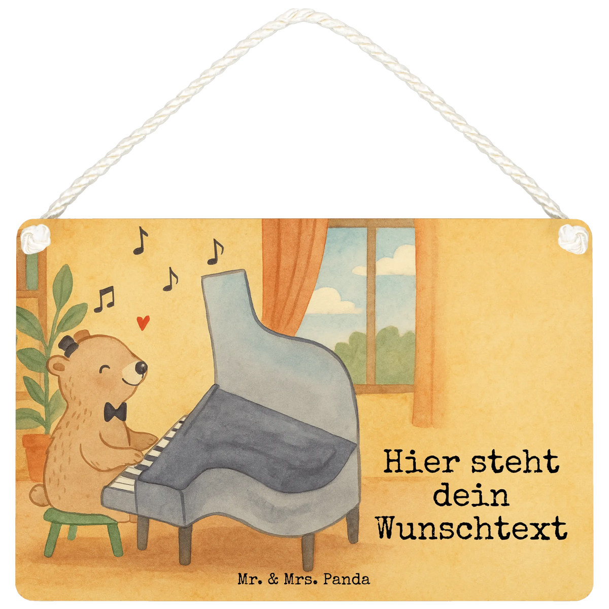 Personalisiertes Deko Schild Bär Klavier Design Personalisiertes Holzschild, Personalisiertes Schild, Namensschilder personalisiert, Türschilder personalisiert, Dekoschild Personalisiert, Türschilder mit Namen, Personalisiertes Deko Schild, Schild personalisiert, Instrumente, Geschenke Musiker, Musikliebhaber, Konzert, Flügel, Bär, Klassik, Klavier, Pianist