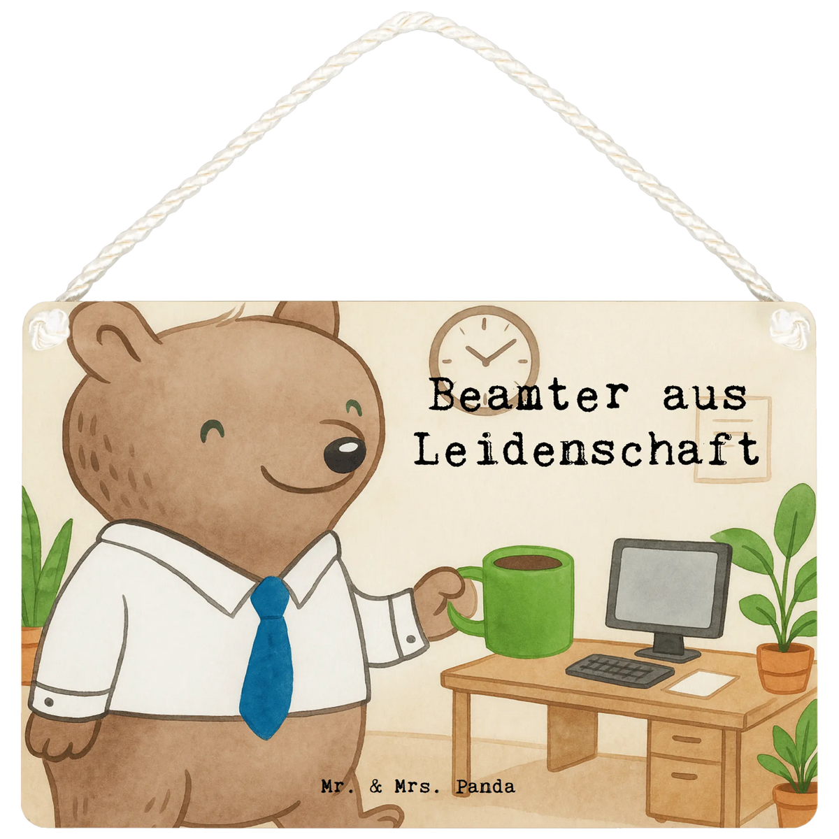 Deko Schild Beamter Leidenschaft Design