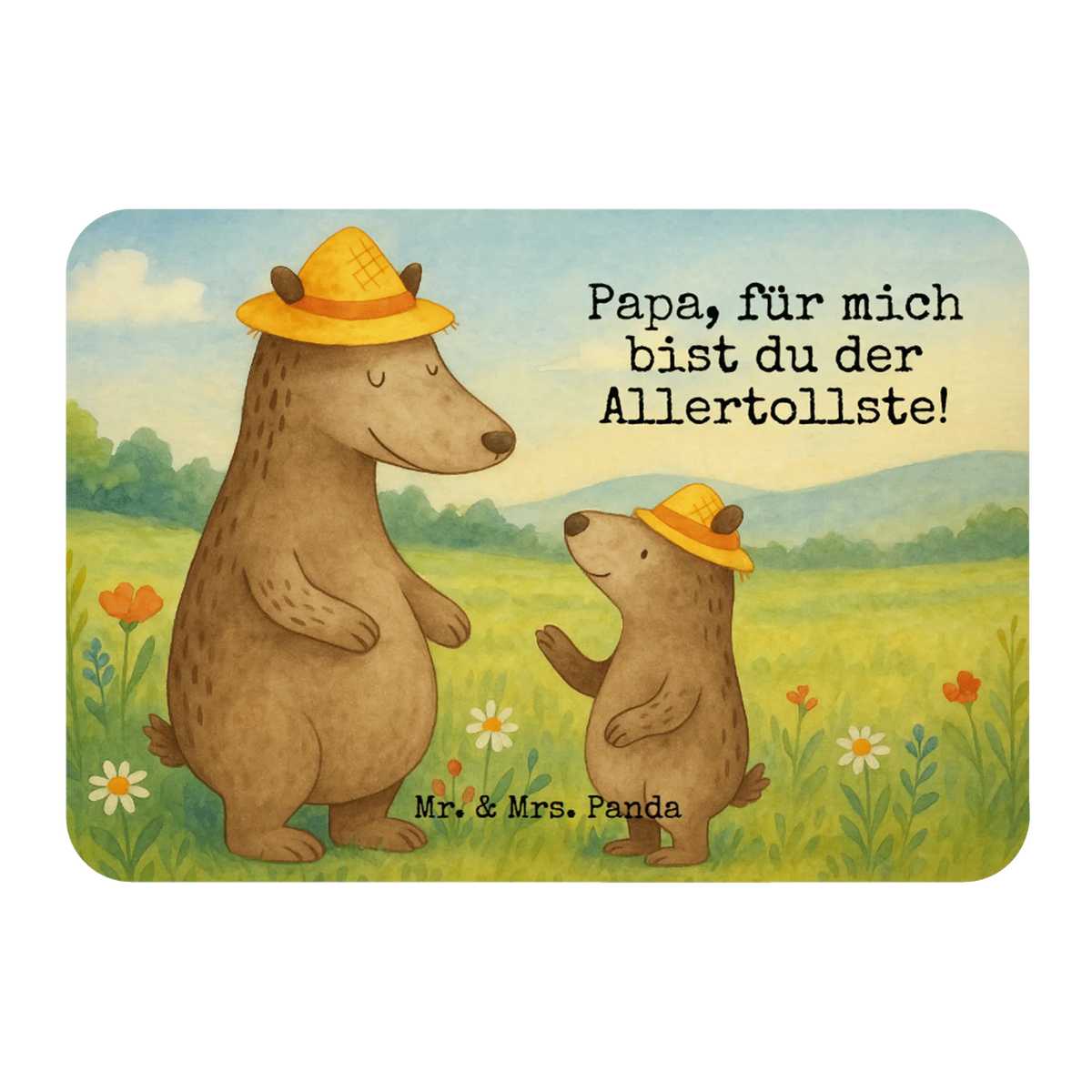 Magnet Bären mit Hut Design whiteboardmagnet, Dekomagnet, memomagnet, einkaufszettelmagnet, Notizhalter, holz whiteboardmagnet, wandmagnet, Kühlschrankmagnet, designmagnet, holz kühlschrankmagnet, rechteckmagnet, spruchmagnet, küchenmagnet, haftmagnet, tafelmagnet, mdf magnet, bildmagnet, Pinnwandmagnet, büromagnet, magnet, zettelhalter, holzmagnet, notizmagnet, Muttertag, Vatertag, Mama, Papa, Oma, Opa, Familie, Schwester, Bruder, Daddy, Söhne, Papi, Paps, Bär, Vater, Vorbild, Family, Vater-Sohn, Kind, Bären, Dad, Sohn, Lieblingsmensch, Kinder