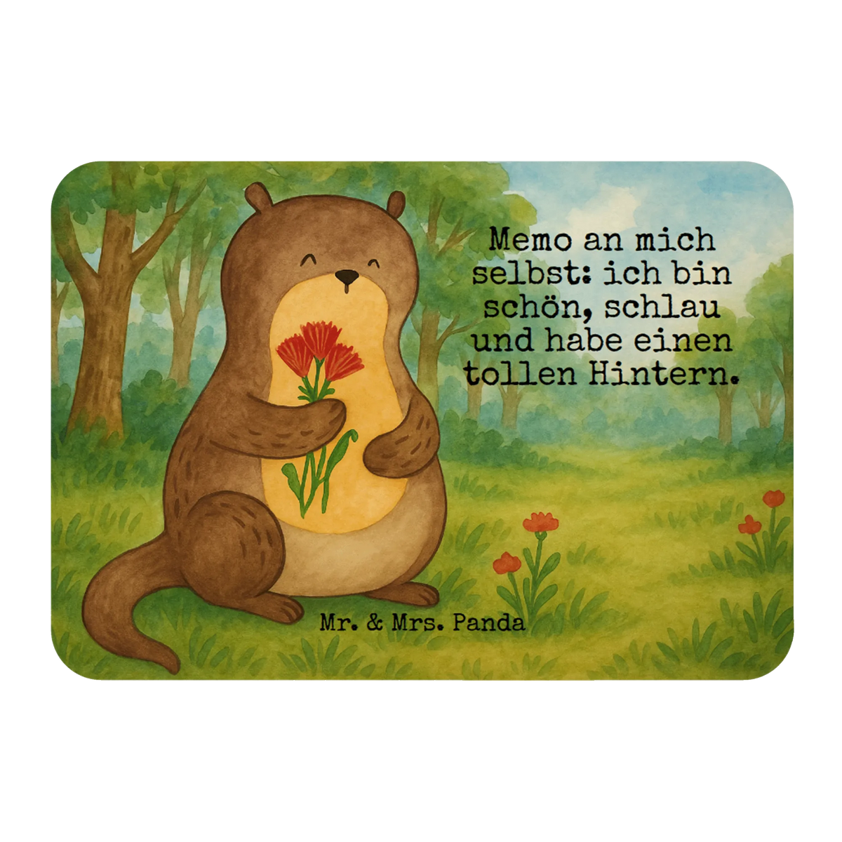 Magnet Otter Blumenstrauß Design Dekomagnet, einkaufszettelmagnet, küchenmagnet, Notizhalter, tafelmagnet, memomagnet, rechteckmagnet, designmagnet, wandmagnet, mdf magnet, holzmagnet, magnet, spruchmagnet, zettelhalter, büromagnet, whiteboardmagnet, bildmagnet, notizmagnet, holz whiteboardmagnet, haftmagnet, Kühlschrankmagnet, holz kühlschrankmagnet, Pinnwandmagnet, Otter, Fischotter, Seeotter, Otter Seeotter See Otter