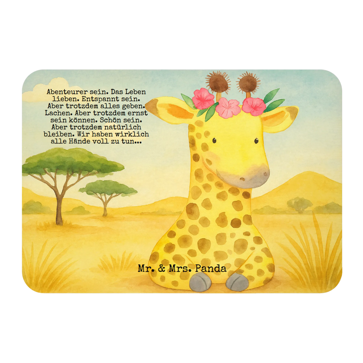 Magnet Giraffe Blumenkranz Design tafelmagnet, bildmagnet, einkaufszettelmagnet, holz whiteboardmagnet, wandmagnet, Kühlschrankmagnet, küchenmagnet, mdf magnet, memomagnet, magnet, haftmagnet, spruchmagnet, whiteboardmagnet, Pinnwandmagnet, holzmagnet, büromagnet, Dekomagnet, notizmagnet, holz kühlschrankmagnet, Notizhalter, zettelhalter, rechteckmagnet, designmagnet, Afrika, Wildtiere, Giraffe, Abenteurer, Selbstliebe, Freundin, Blumenkranz