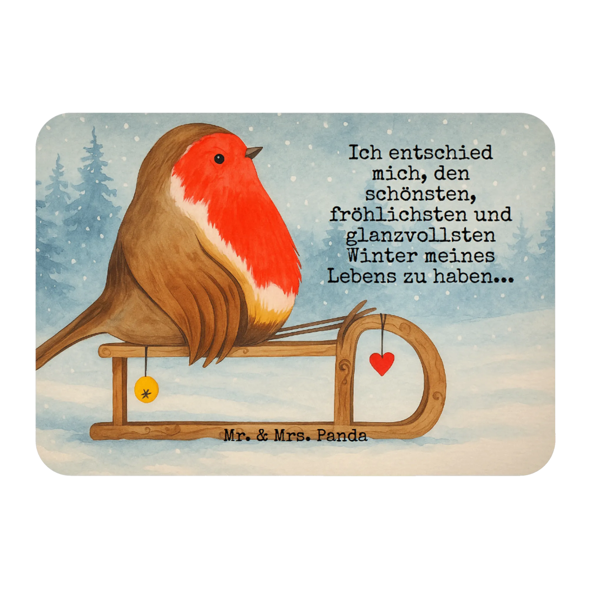 Magnet Rotkehlchen Schlitten Design Notizhalter, Dekomagnet, holz kühlschrankmagnet, designmagnet, memomagnet, rechteckmagnet, büromagnet, wandmagnet, whiteboardmagnet, holz whiteboardmagnet, Kühlschrankmagnet, magnet, küchenmagnet, notizmagnet, spruchmagnet, haftmagnet, einkaufszettelmagnet, mdf magnet, Pinnwandmagnet, zettelhalter, holzmagnet, bildmagnet, tafelmagnet, Weihnachten, Winter, Weihnachtsdeko, Nikolaus, Advent, Heiligabend, Wintermotiv, Schlitten, Vogel