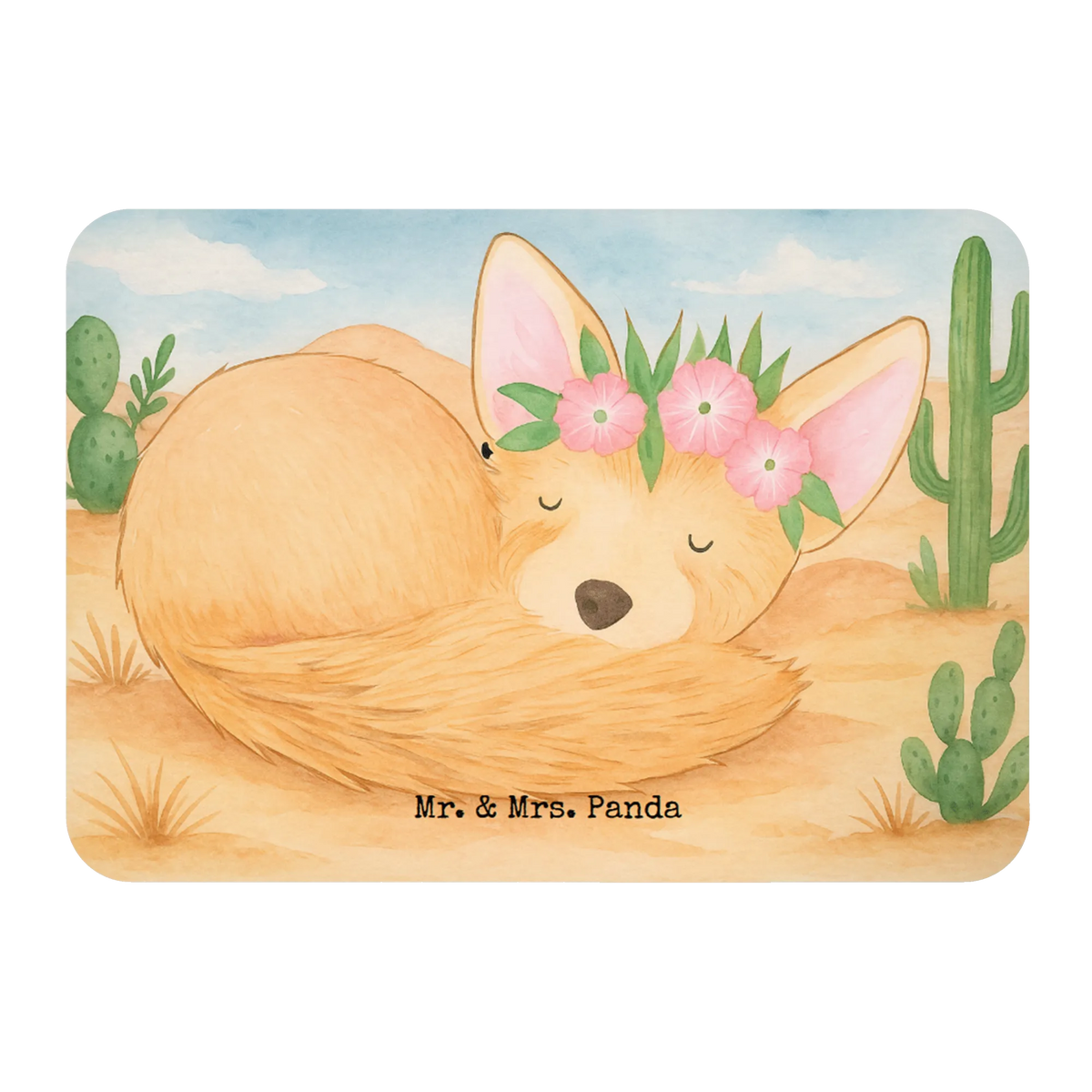 Magnet Wüstenfuchs Blumen Design holz kühlschrankmagnet, mdf magnet, Pinnwandmagnet, designmagnet, haftmagnet, tafelmagnet, einkaufszettelmagnet, whiteboardmagnet, zettelhalter, holzmagnet, holz whiteboardmagnet, Dekomagnet, Notizhalter, magnet, küchenmagnet, wandmagnet, Kühlschrankmagnet, bildmagnet, memomagnet, spruchmagnet, büromagnet, rechteckmagnet, notizmagnet, Afrika, Wildtiere, Blumen, Wüste, Glücklich, Blumenkranz, Wüstenfuchs