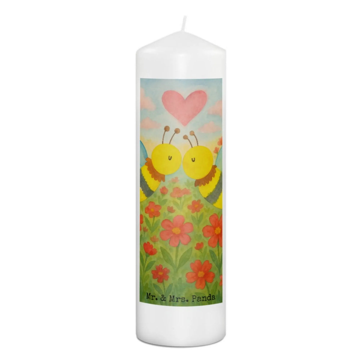Kerze Biene Liebe Design Stumpenkerze, Erinnerungskerze, Zylinderkerze, Wachskerze, Erinnerungslicht, Blockkerze, Kerze, Bedruckte Kerze, Biene, Wespe, Hummel