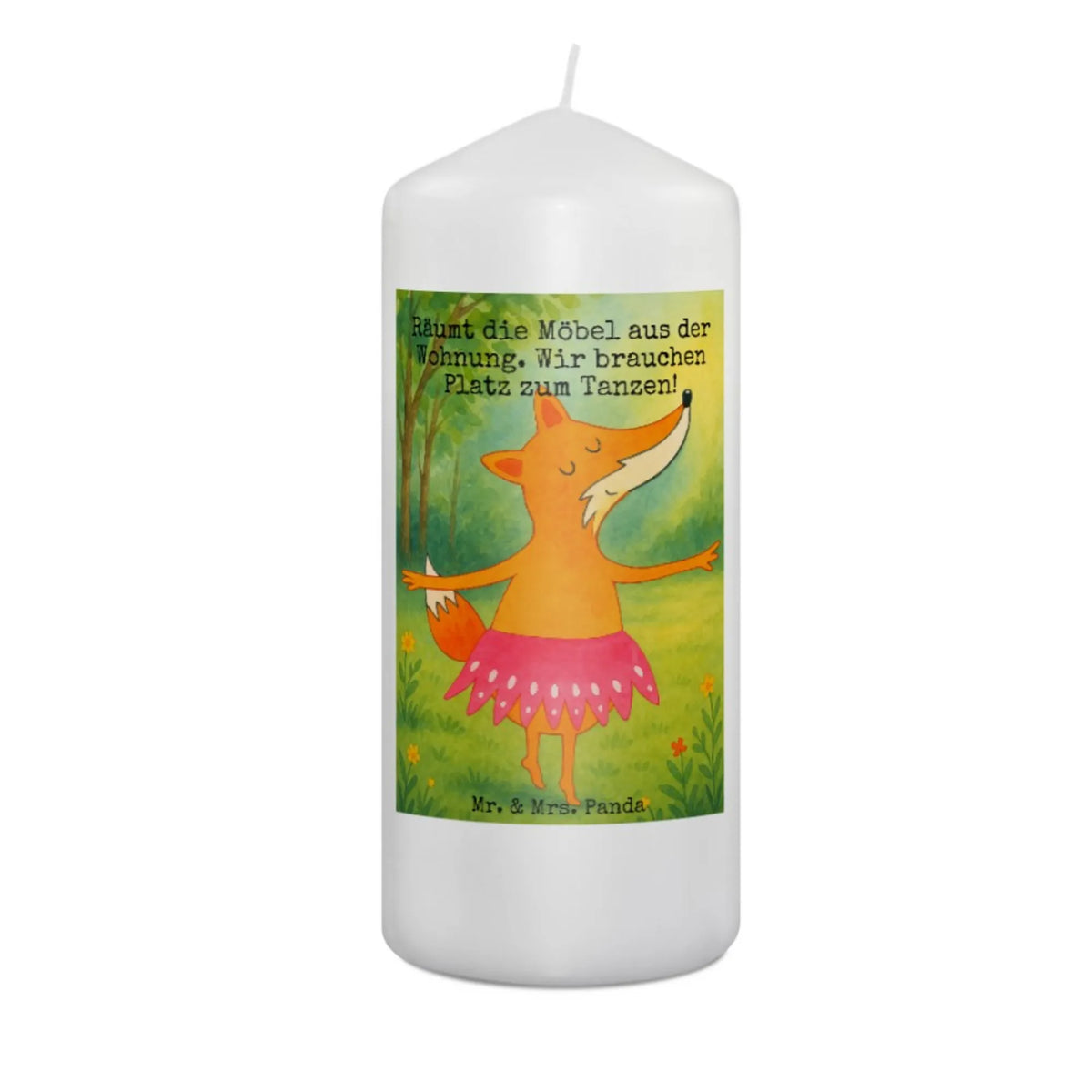 Kerze Fuchs Ballerina Design Stumpenkerze, Bedruckte Kerze, Erinnerungskerze, Kerze, Blockkerze, Zylinderkerze, Wachskerze, Erinnerungslicht, Fuchs, Fuchs Spruch, Füchse, Füchsin, Ballett, Geburtstag, Party, Ballerina, Einladung, Tanzen, Tänzerin