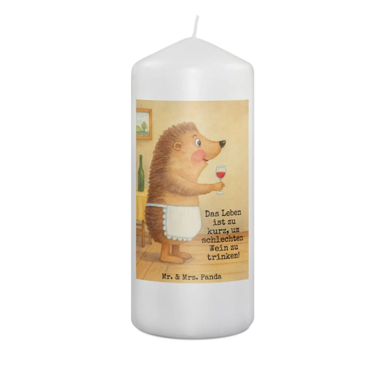 Kerze Igel Wein Design Blockkerze, Erinnerungskerze, Erinnerungslicht, Bedruckte Kerze, Wachskerze, Zylinderkerze, Stumpenkerze, Kerze, Tiermotive, Tiere, Lustige Sprüche, Gute Laune, Weinglas, Geschenk Weinliebhaber, Weißwein, Wein Spruch, Wein trinken, Geschenk Weintrinker, Wein Deko, Igel, Rotwein