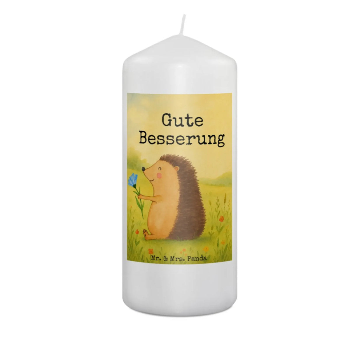 Candle Hedgehog Flower Design gift ideas, gifts, animal lover, special gifts, good mood, card, funny sayings, hand drawn, cute animal motives, cute, small animals, get well soon, recovery wishes, visit, illness, sick, hospital