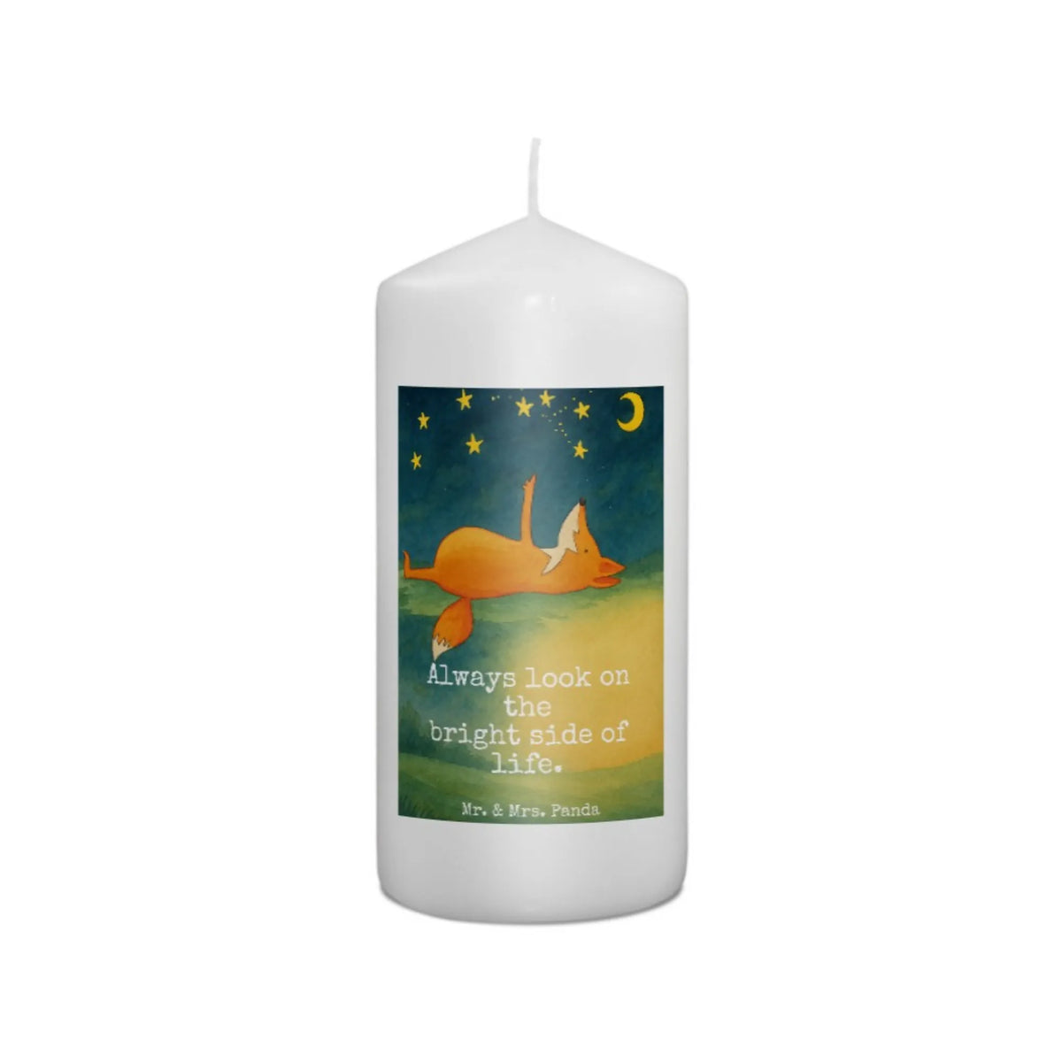 Candle Fox Stars Design animal lover, foxes, forest wildlife, clever as a fox, words of consolation, Romance, Saying positive, Saying beautiful