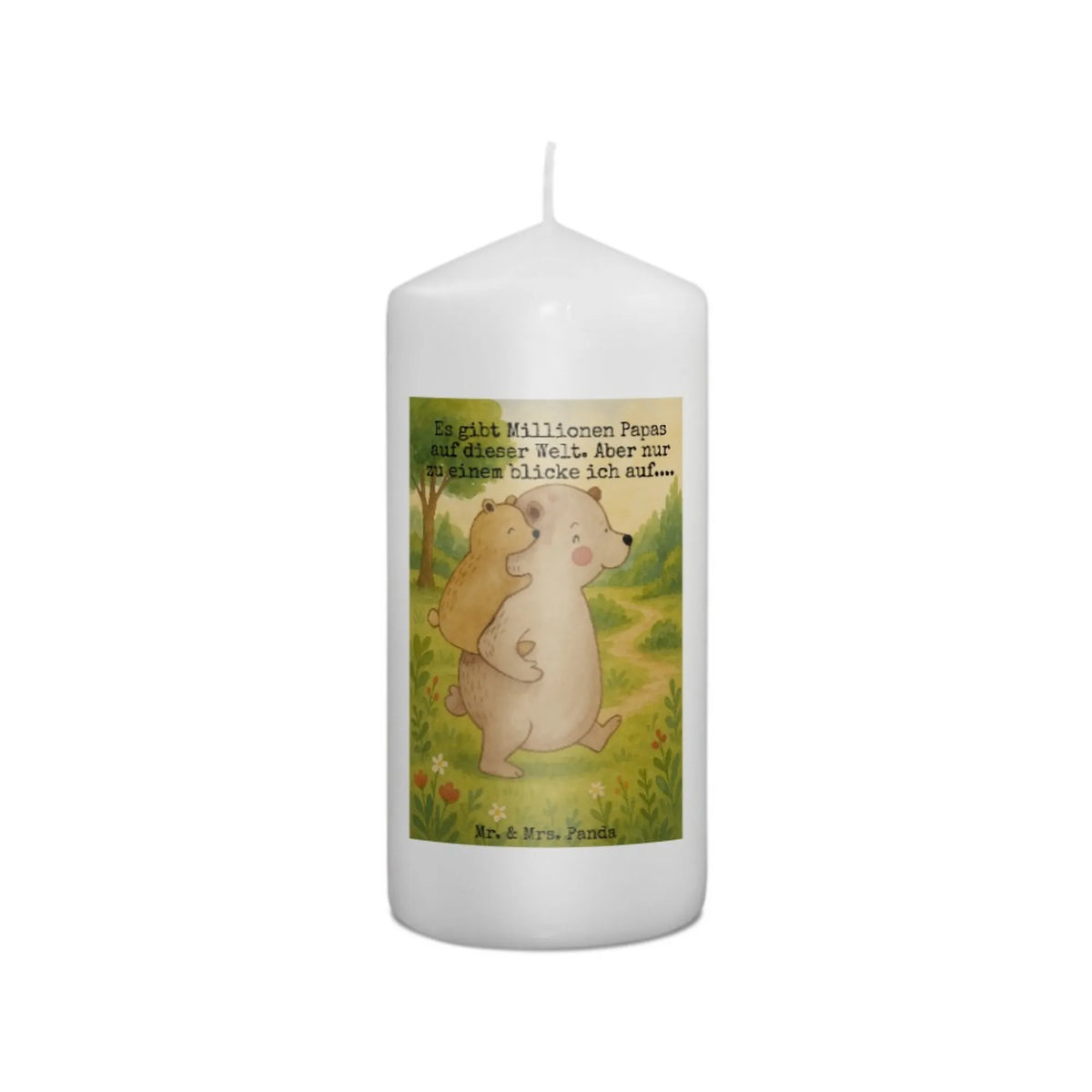 Candle Papa Bear Design Father's Day, Mother's Day, uncle, birthday, present, father's day